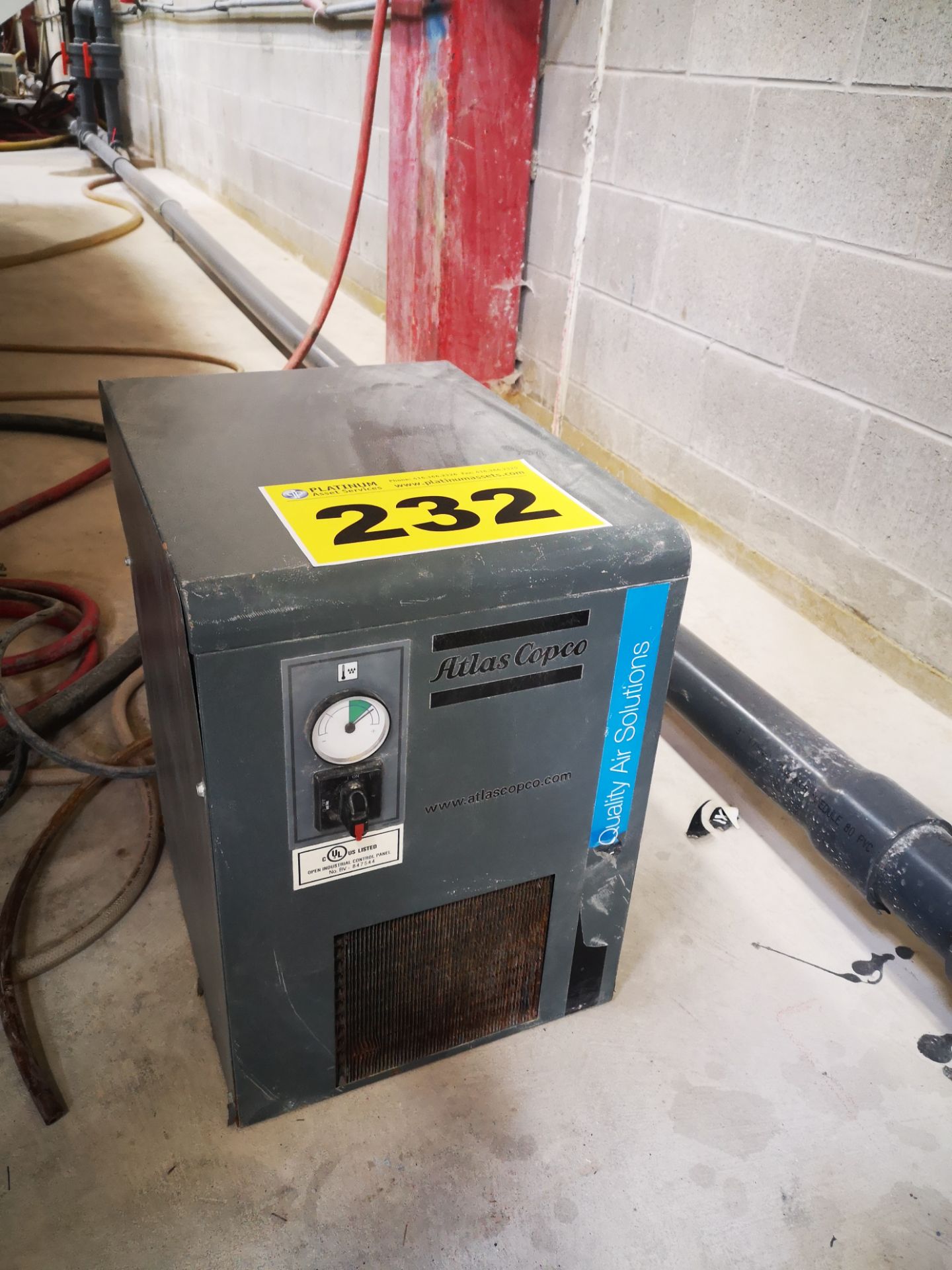 ATLAS COPCO, AIR DRYER, 115 VAC, SINGLE PHASE,