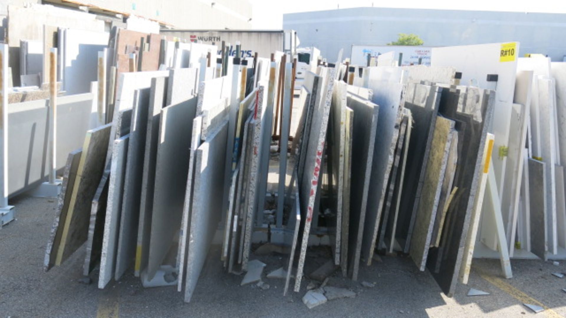 LOT OF (58) ASSORTED GRANITE SLABS COMPRISED OF (33) HALF CUT SLABS, 1 1/4" AND (25) HALF CUT SLABS, - Image 2 of 2