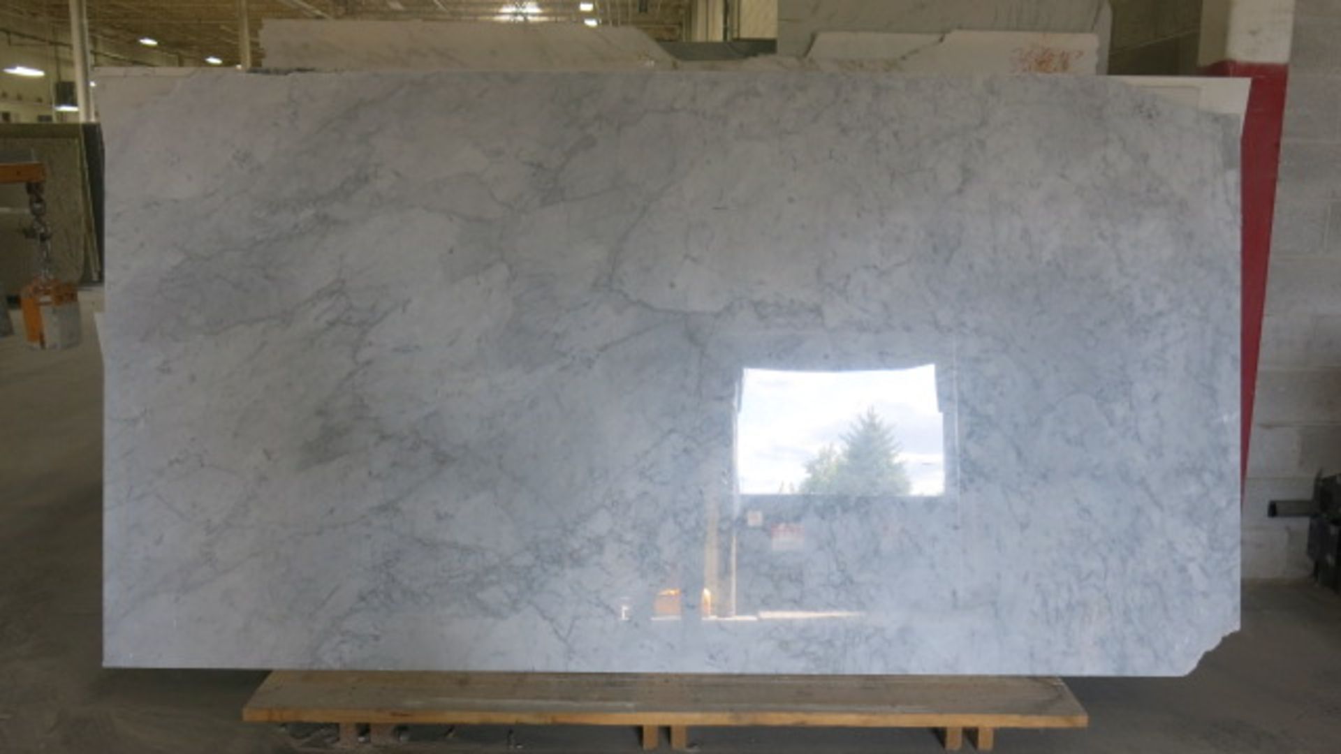 CIOT, 3/4", MARBLE, BIANCO CARRERA, 45" X 121", ID# 10034 (LOADING FEE $30)