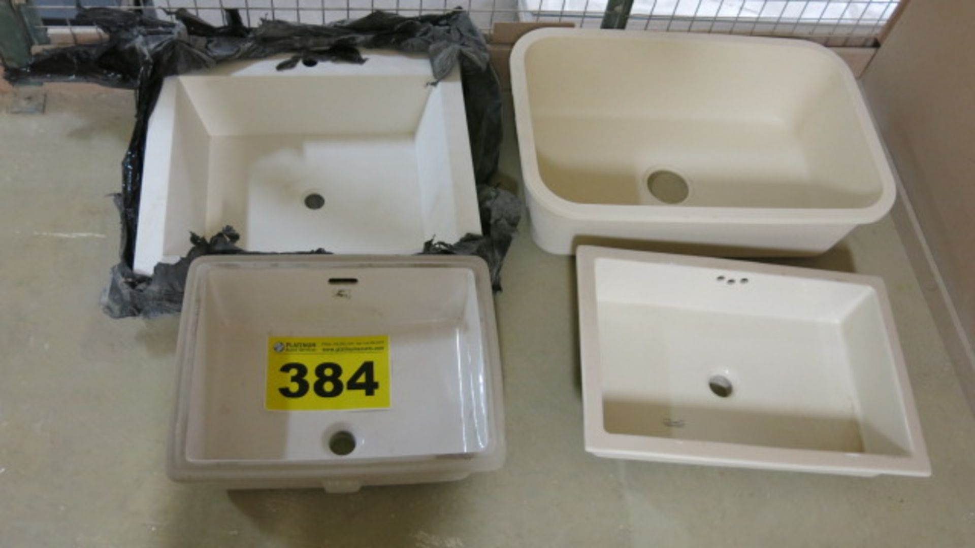 LOT OF (4) STONE SINKS