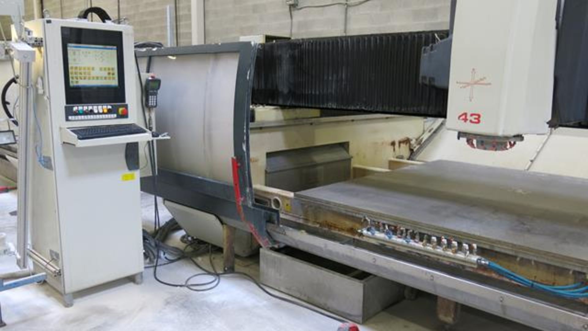 INTERMAC, MASTER 43 STANDARD, CNC STONE AND GLASS MACHINING CENTRE, TABLE SIZE 4060 MM X 2300 MM, - Image 4 of 7
