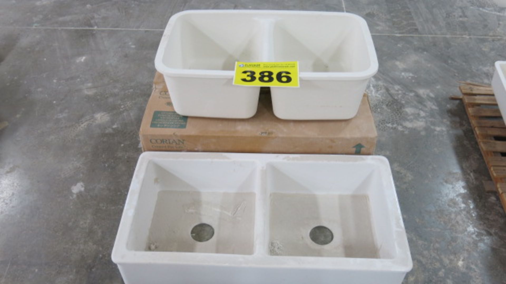 LOT OF (2) STONE SINKS