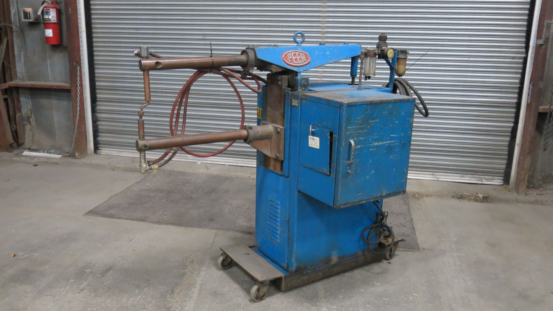 PEER, A215, 15 KVA, SPOT WELDER, 27" THROAT, S/N 11050 (RIGGING $35) - Image 2 of 4