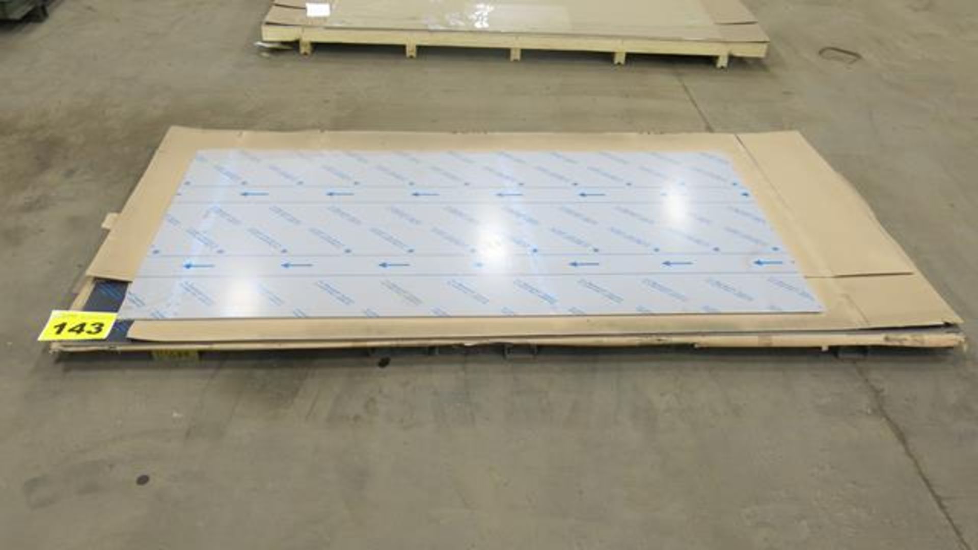 LOT OF (5) STAINLESS STEEL, 2B, 11 GA., 60" X 120", SHEETS AND (3) STAINLESS STEEL, 2B, 11 GA.,