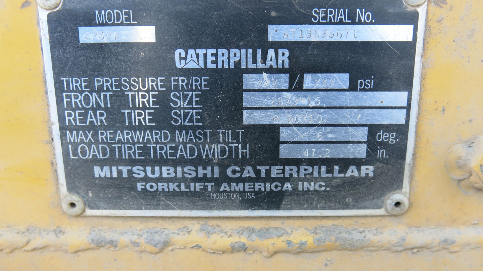 CATERPILLAR, GP30K, 6,000 LBS., LPG FORKLIFT - Image 6 of 6