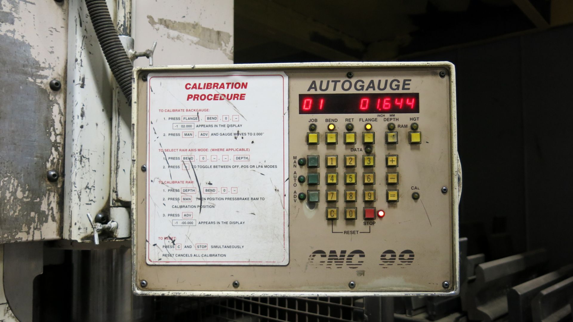 WYSONG, THS60-72, 60 TON X 6', PRESS BRAKE, CNC 99, 2-AXIS, AUTOGAUGE, S/N TH5-107 (RIGGING $1250) - Image 6 of 7