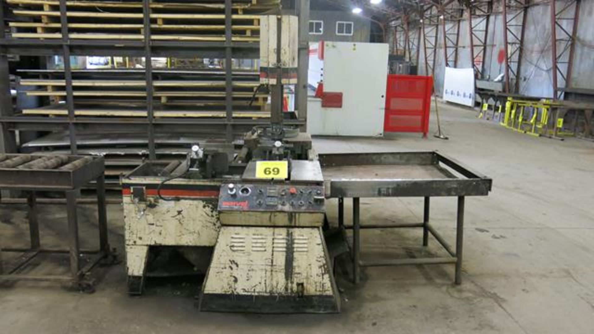 MARVEL, V10A2, 10" X 9", VERTICAL BANDSAW, S/N D-175510-W (RIGGING $300)