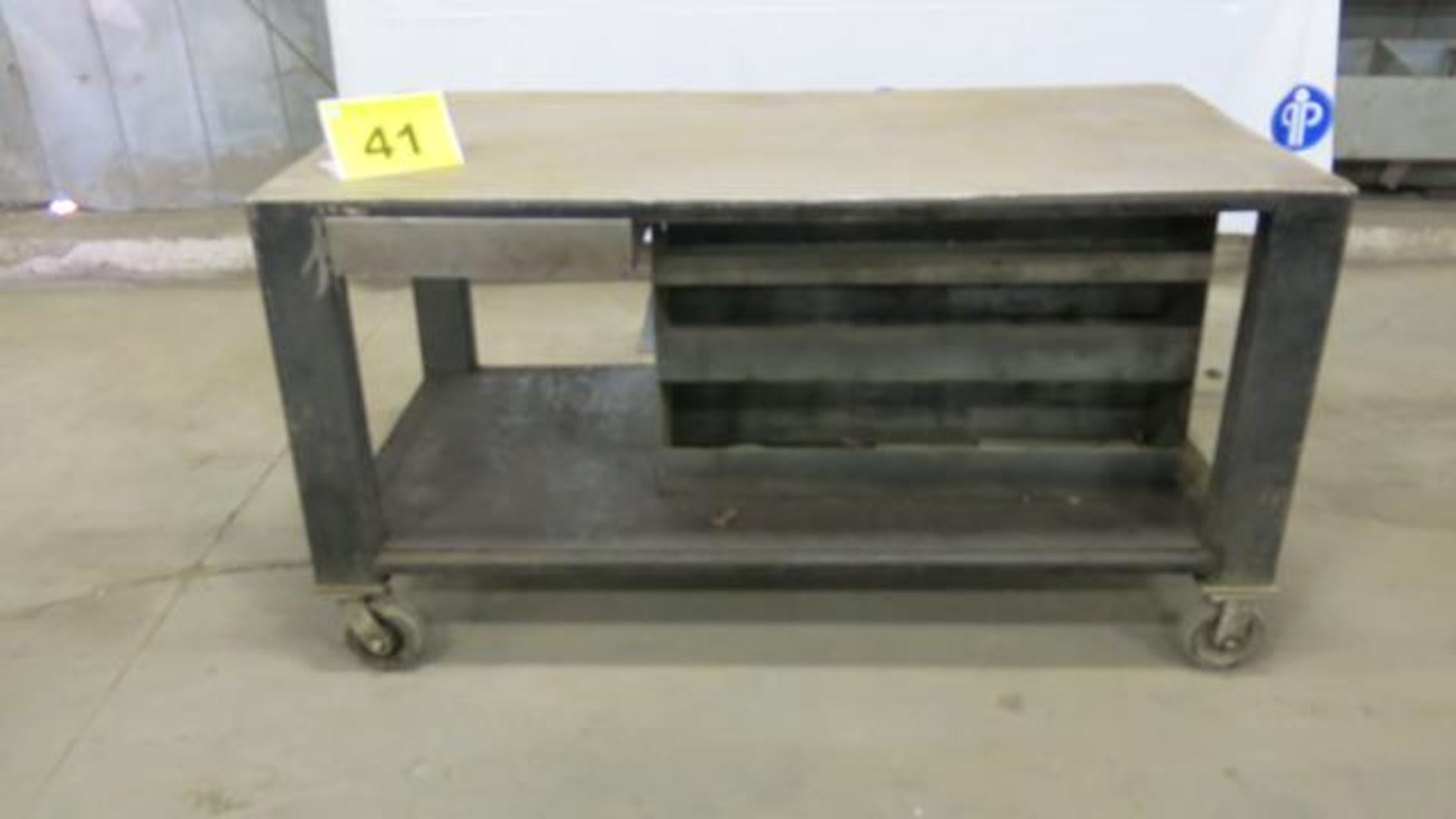 STEEL, ROLLING WORK BENCH, 6' X 3' X 3'