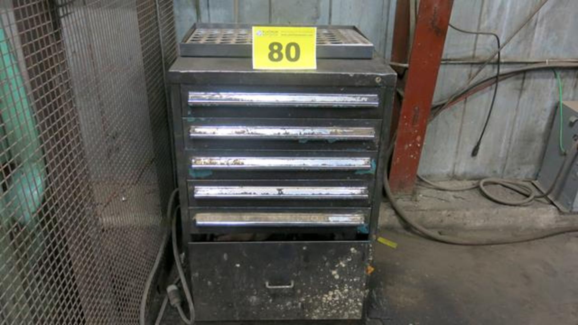 LISTA STYLE CABINET WITH PUNCHES AND TOOLING FOR AMADA-OCTO CNC TURRET PRESS (LOT 79)