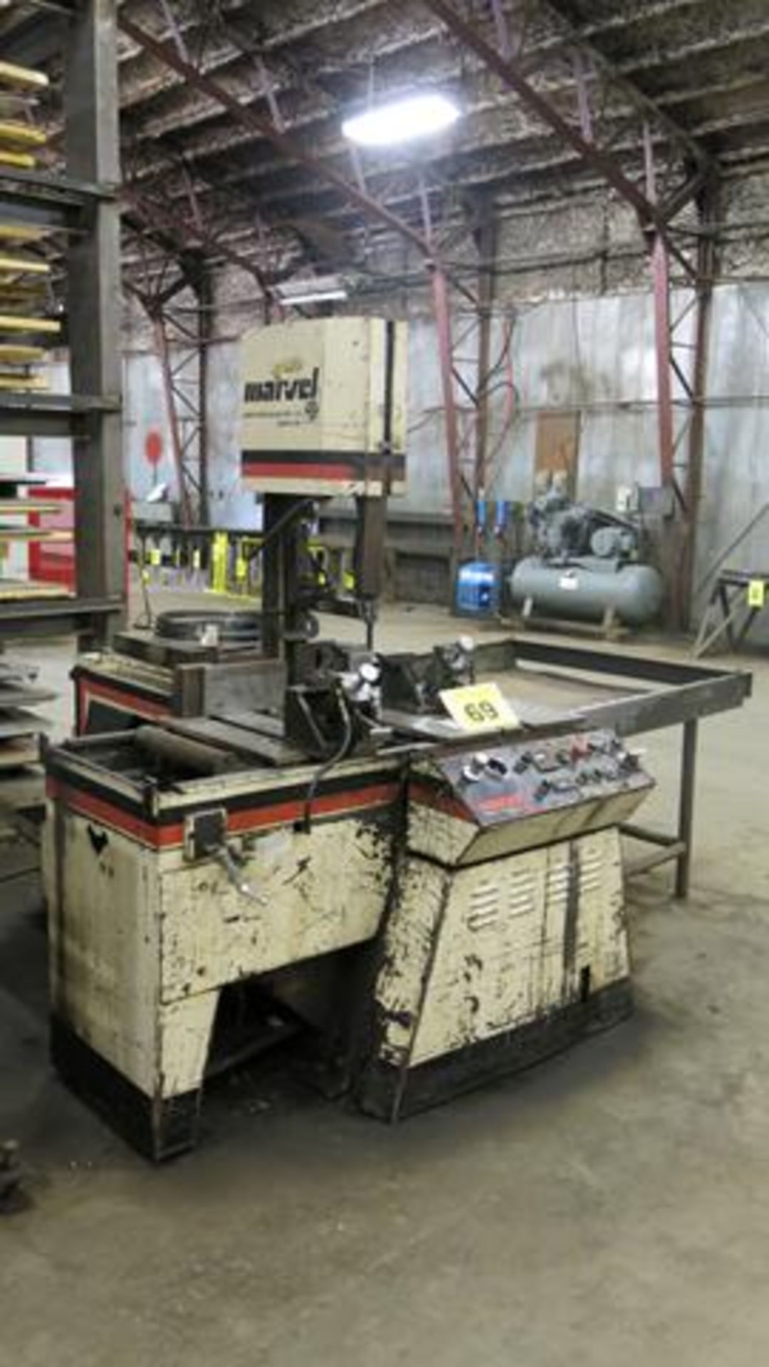 MARVEL, V10A2, 10" X 9", VERTICAL BANDSAW, S/N D-175510-W (RIGGING $300) - Image 2 of 5