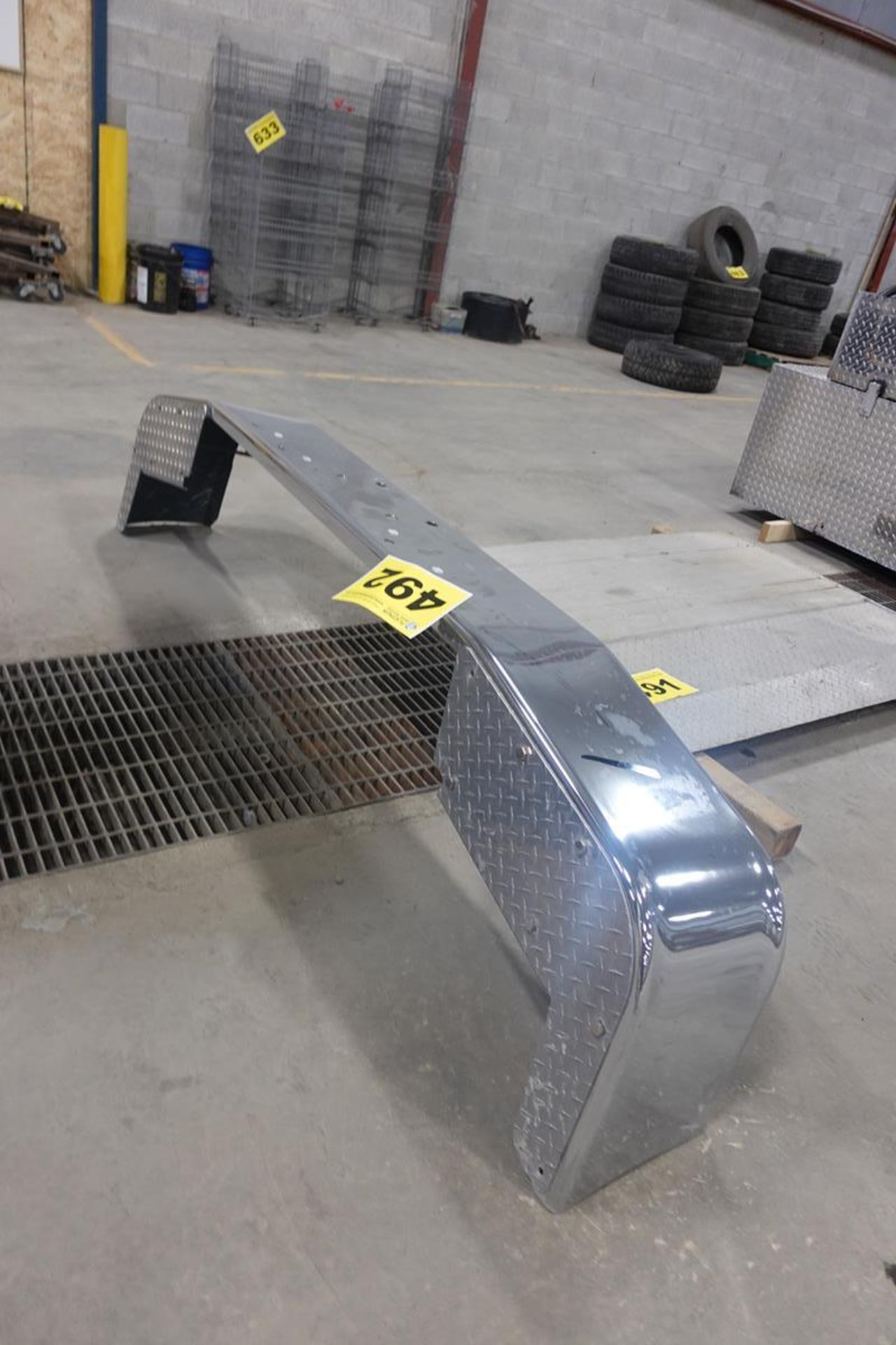 HEAVY TRUCK, 92" X 20" X 3/14", FRONT STEP BUMPER (NO HARDWARE) - Image 4 of 4