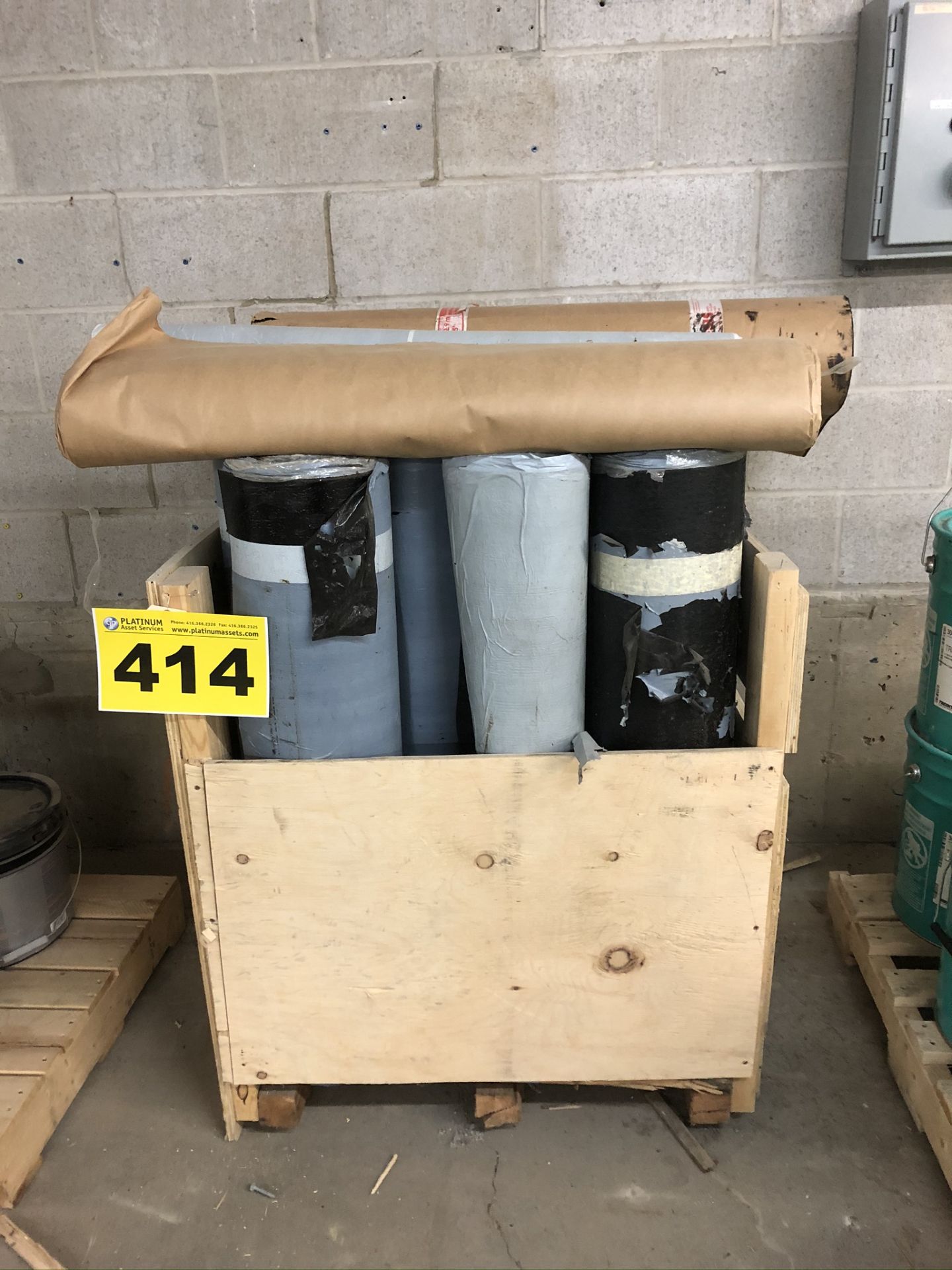 LOT OF (12) ROLLS OF 36" (APPROX.), FOUNDATION ROLL MEMBRANE