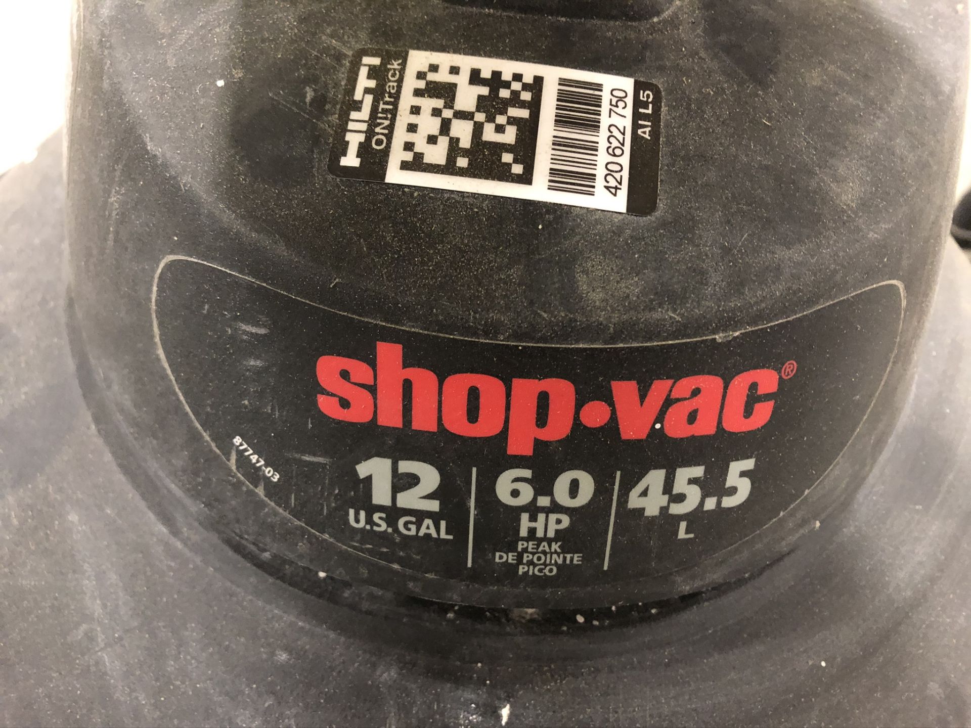 SHOP-VAC, 6 HP, WET / DRY VACUUM - Image 2 of 2