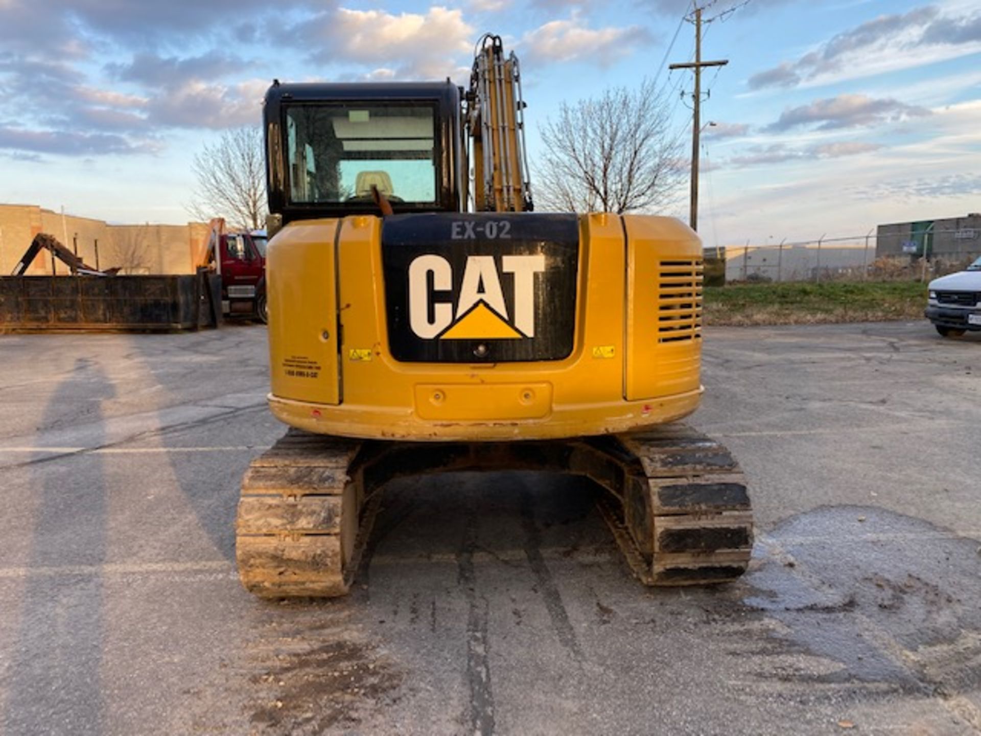 CATERPILLAR, 308E, RUBBER TRACK MOUNTED, HYDRAULIC MINI-EXCAVATOR, THUMB ATTACHMENT, ENCLOSED CAB, - Image 4 of 16