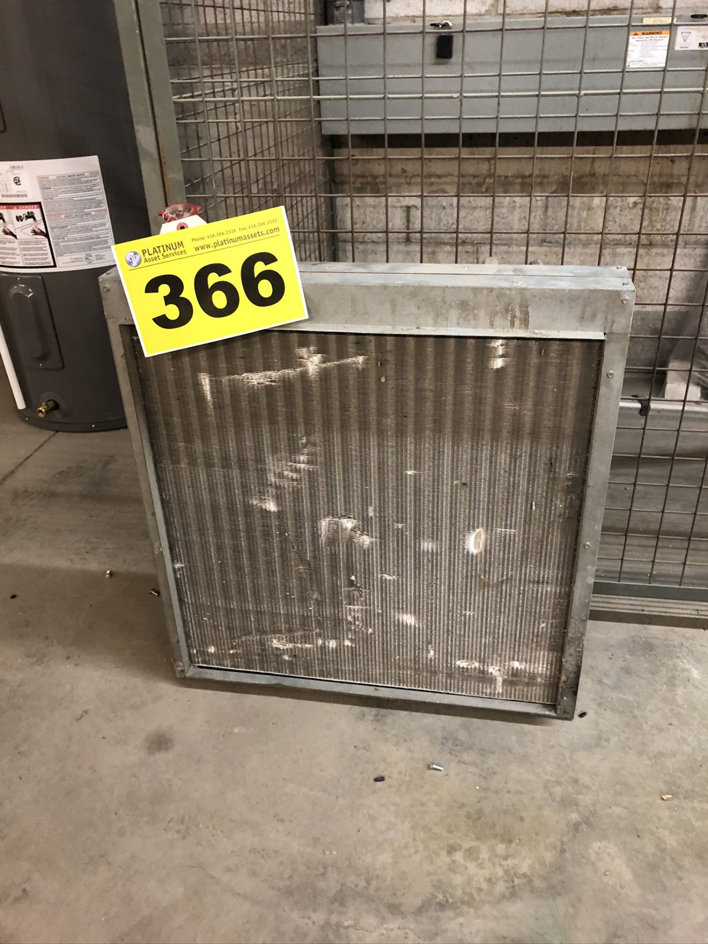 HOT WATER, HEAT EXCHANGER, 30" X 30", 3/4", 3/4" OUT, NO FAN