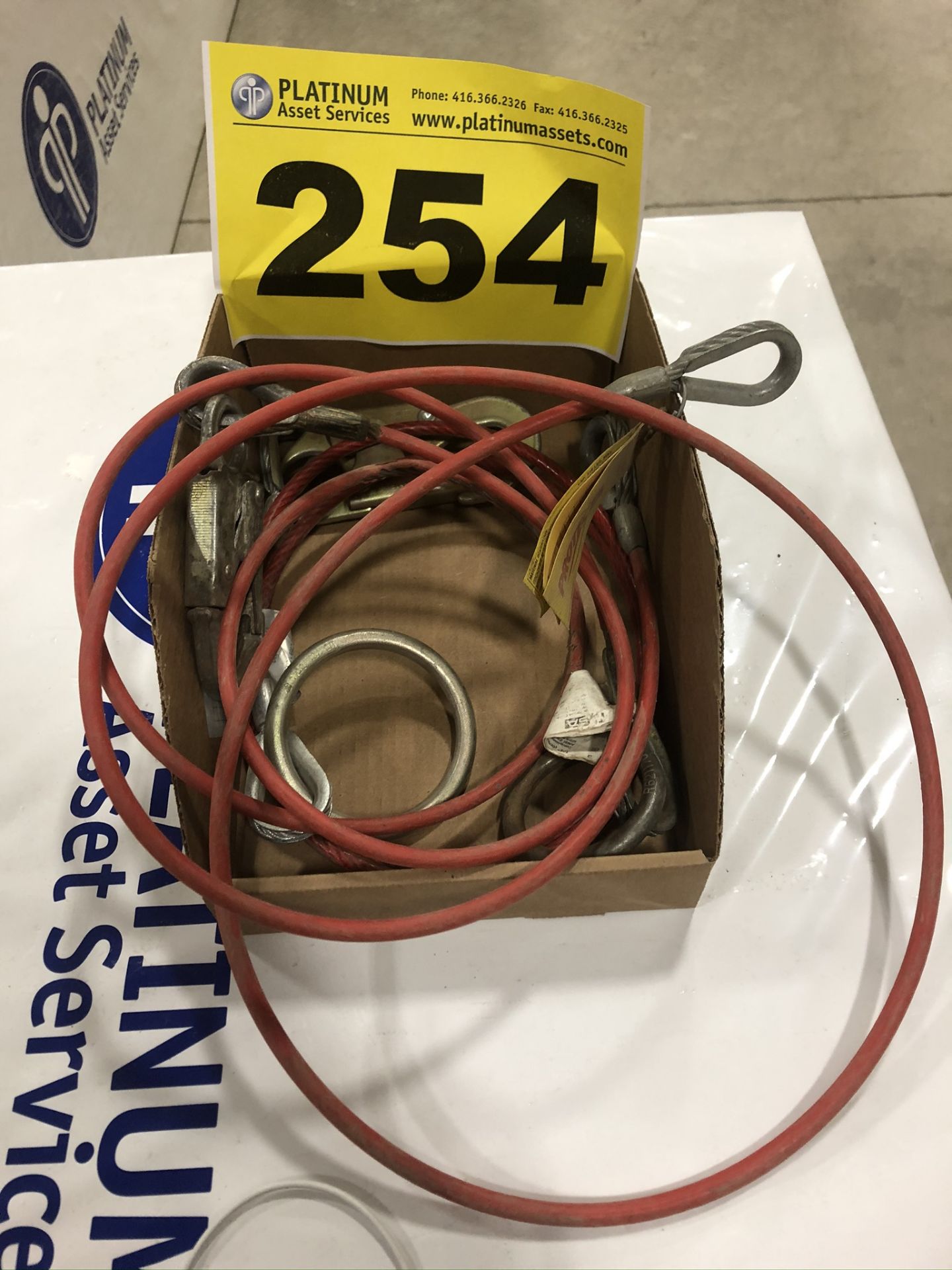 LOT OF WIRE ROPE SLINGS