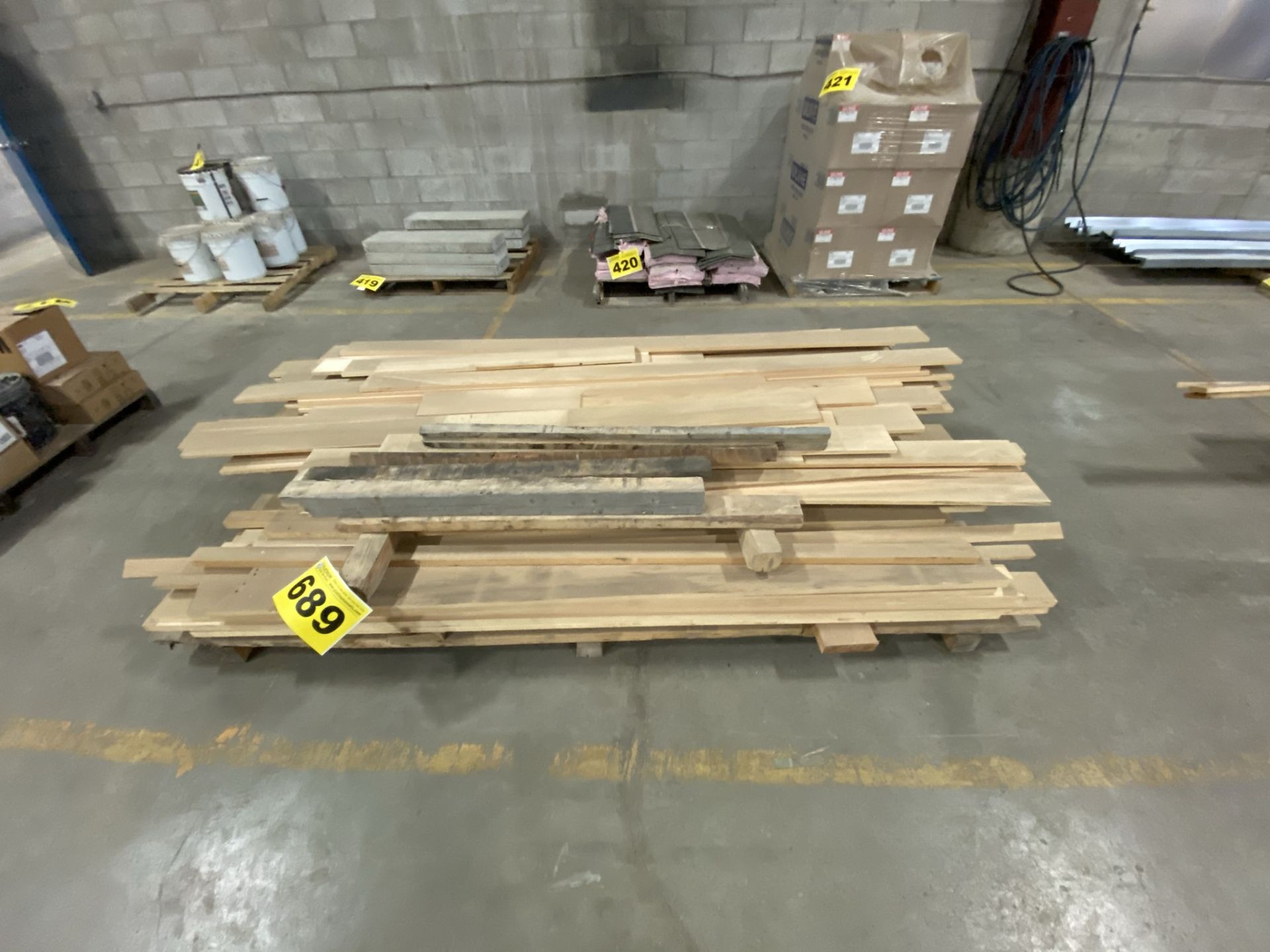 LOT OF PINE LUMBER, ASSORTED SIZES