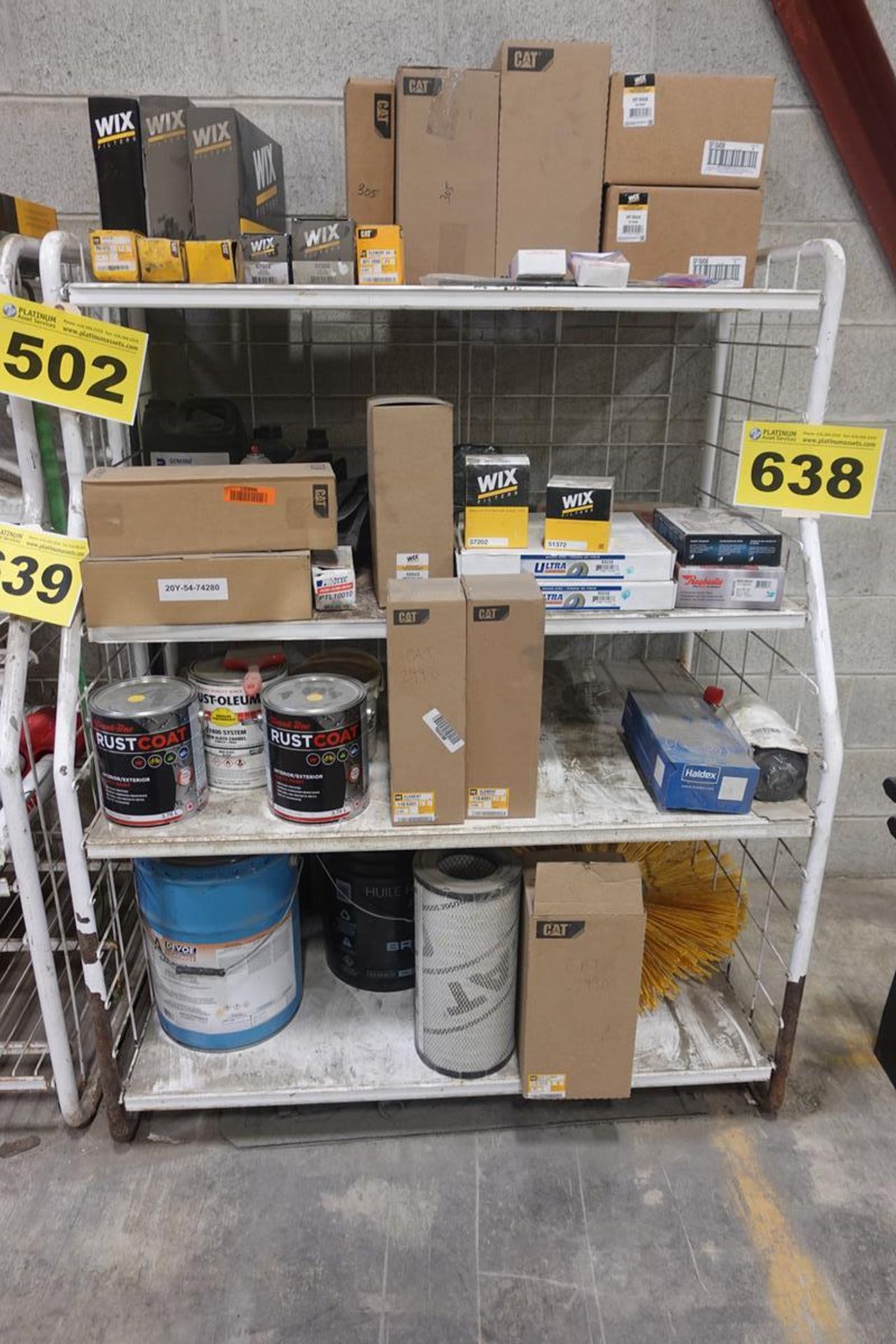 LOT OF NEW HEAVY EQUIPMENT PARTS, OIL, ETC