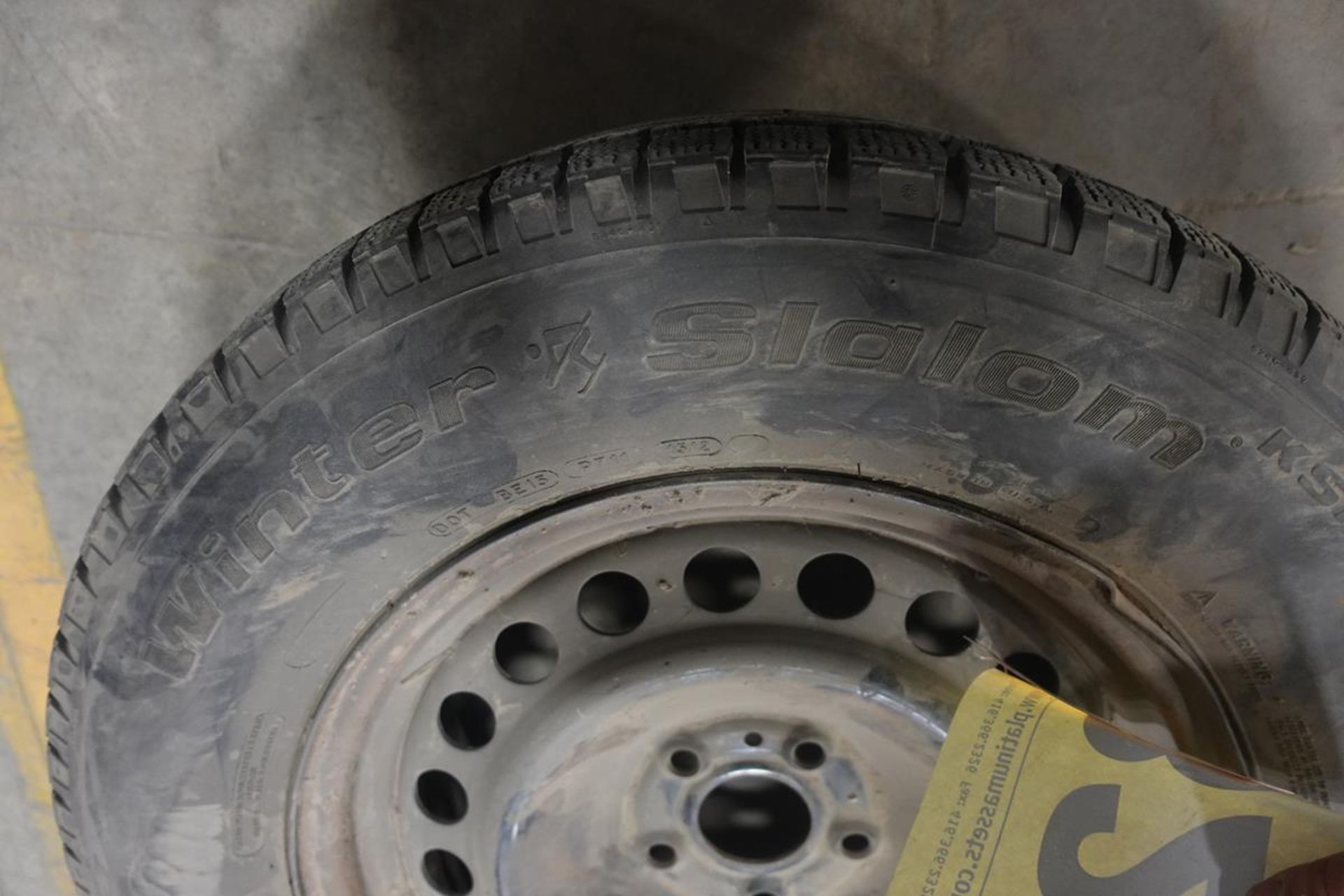 LOT OF (1) BF GOODRICH, 245/65R17, TIRE, (1) WINTER SLALOM, TIRE AND (1) GOODYEAR, WRANGLER, P235/ - Image 11 of 25