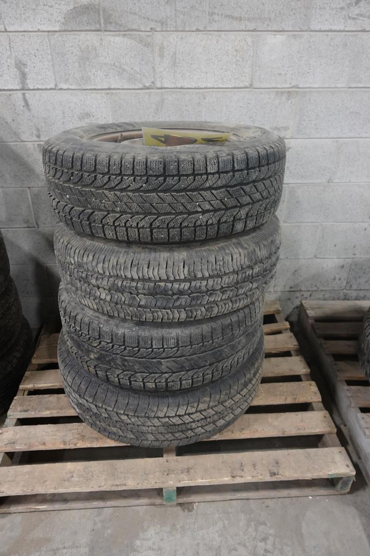 LOT OF (1) BF GOODRICH, 245/65R17, TIRE, (1) WINTER SLALOM, TIRE AND (1) GOODYEAR, WRANGLER, P235/