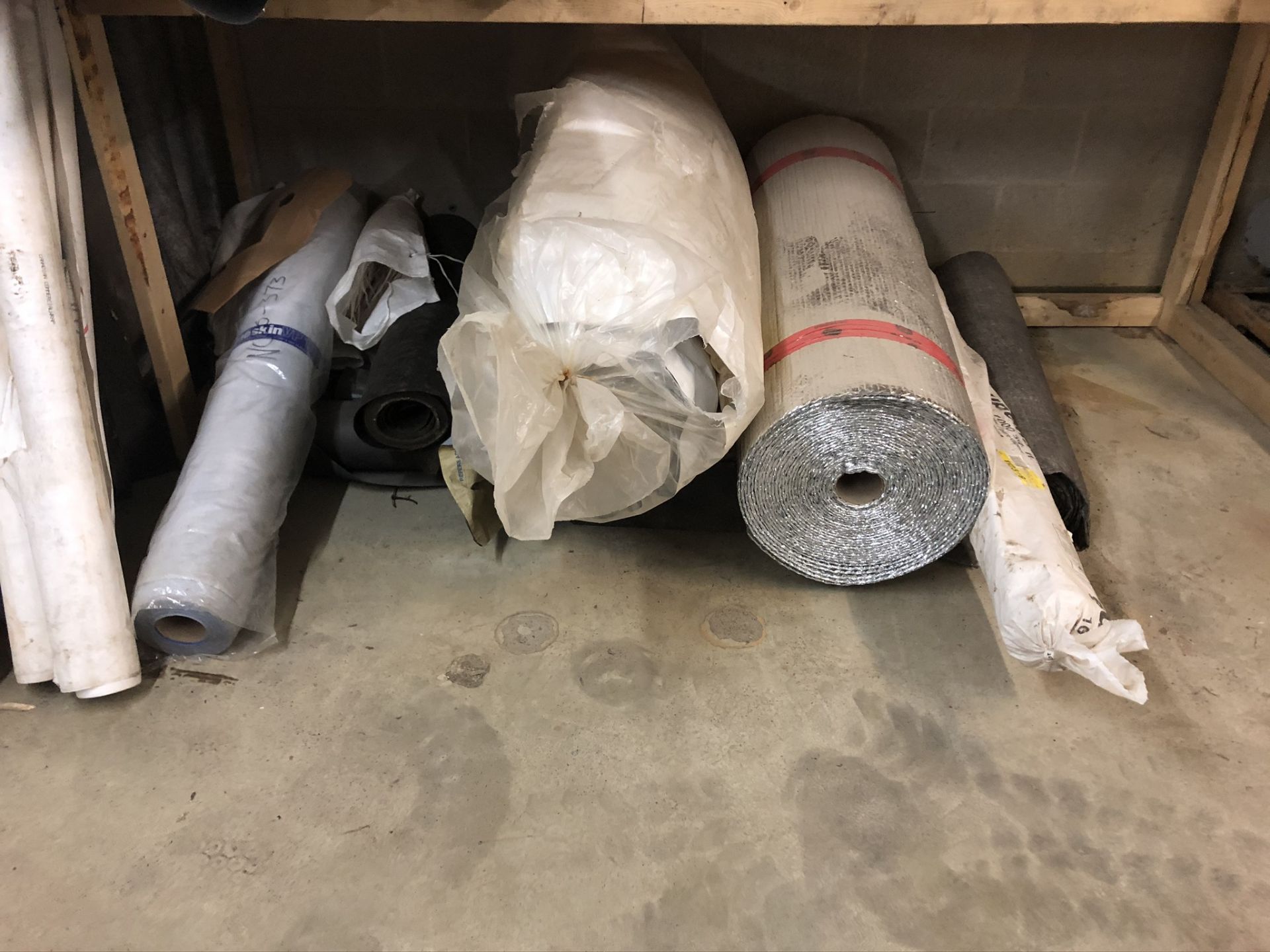 LOT OF (25) (APPROX.) ROLLS OF CONSTRUCTION MEMBRANE, ASSORTED LENGTHS - Image 5 of 6