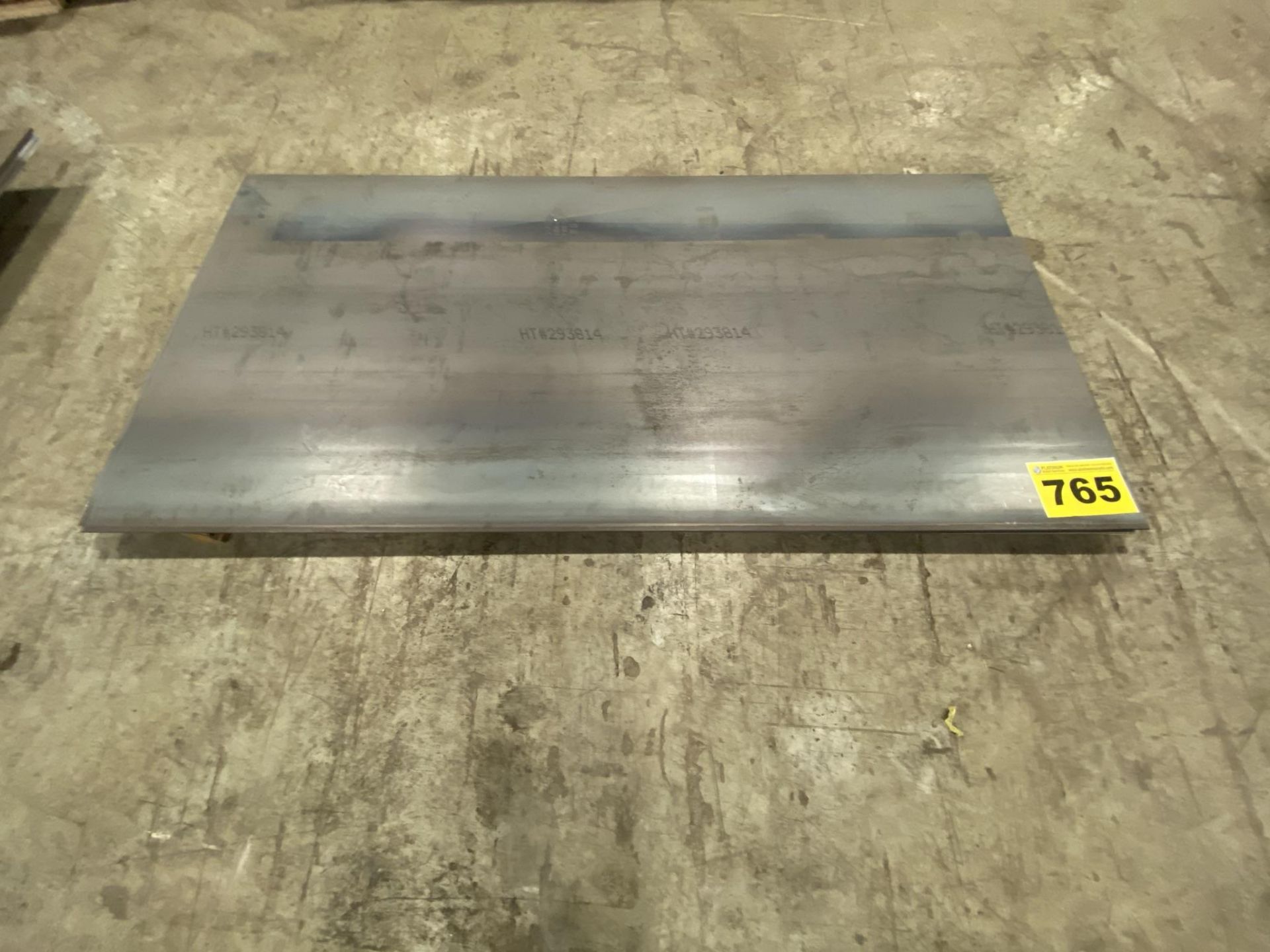 LOT OF (1) STEEL PLATE, 5/16", 3' X 8' AND (1) STEEL PLATE, 5/16", 4' X 8'