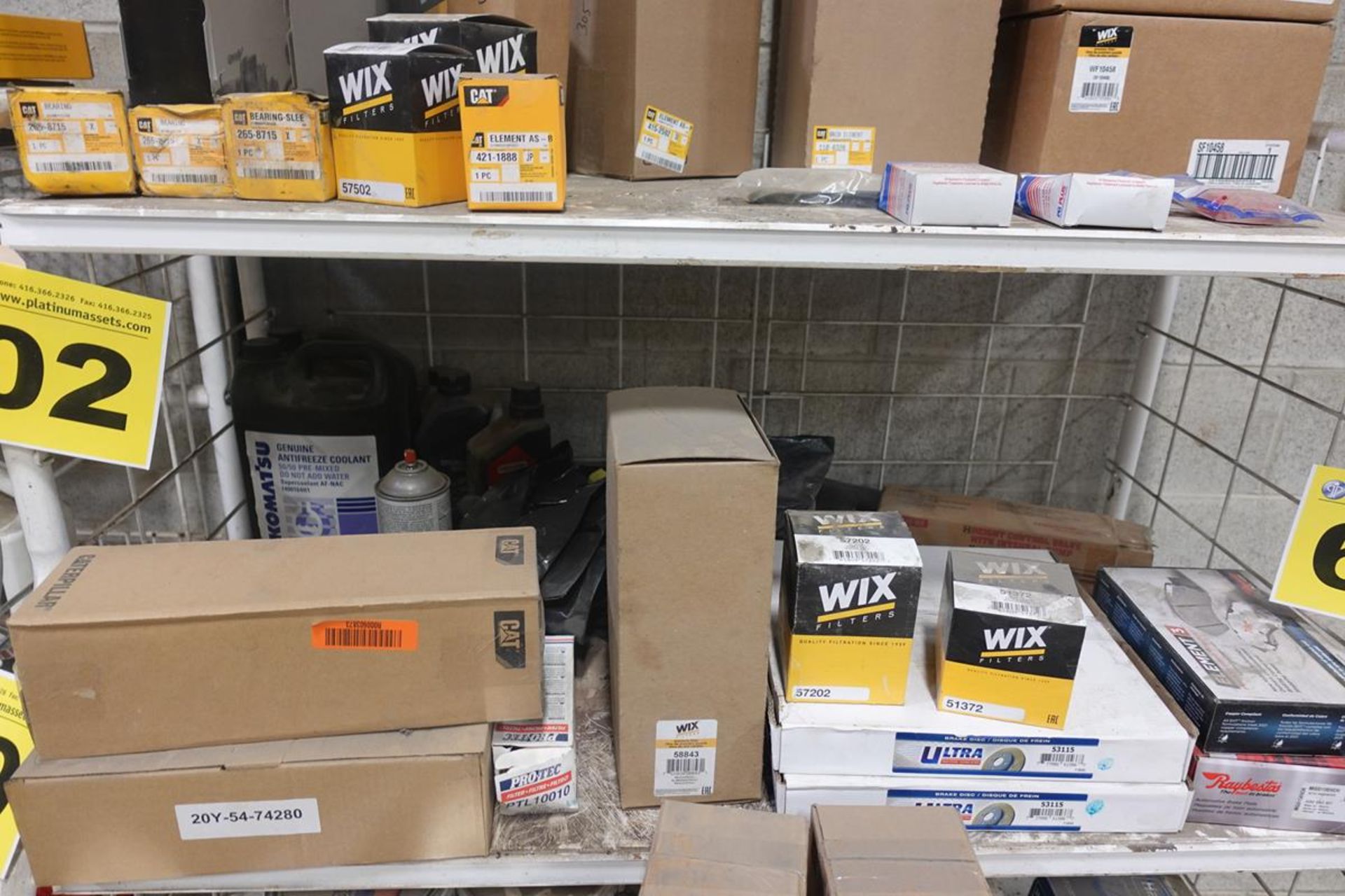 LOT OF NEW HEAVY EQUIPMENT PARTS, OIL, ETC - Image 2 of 35