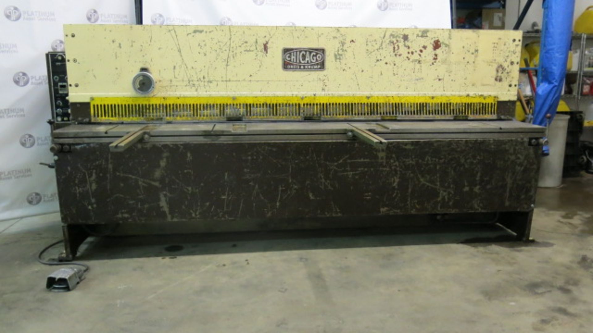 CHICAGO, UA 1250, 10' X 1/4", HYDRAULIC SHEAR, FOPBG, 575/3/60, S/N DS 1288 (LOCATED AT 80 MIDWEST