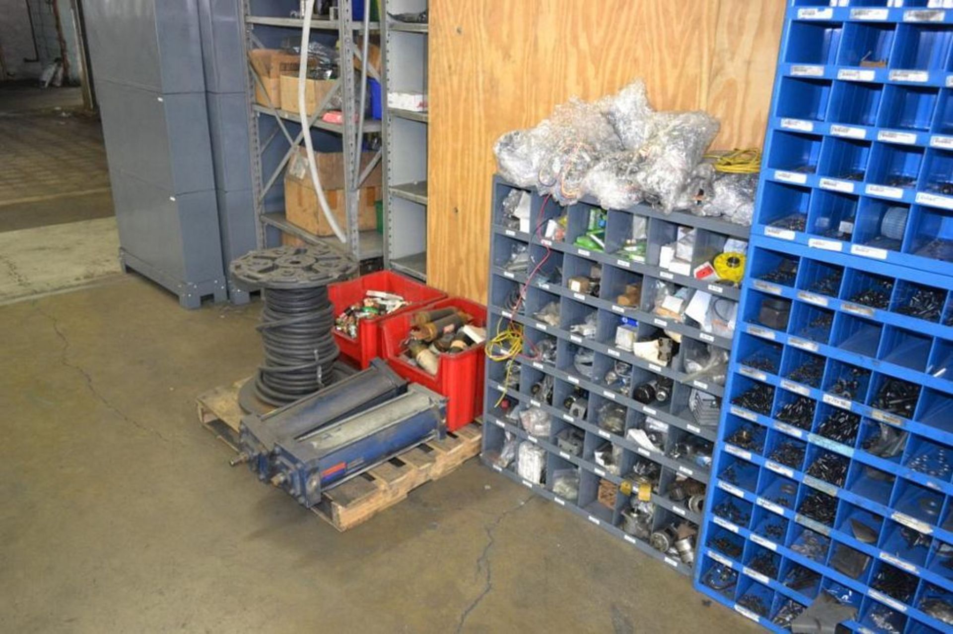 LOT: (3) Hardware Cabinets with Contents of Assorted Hardware, Oil Seals, Filters, Fuses, Wire, Elec - Image 2 of 2