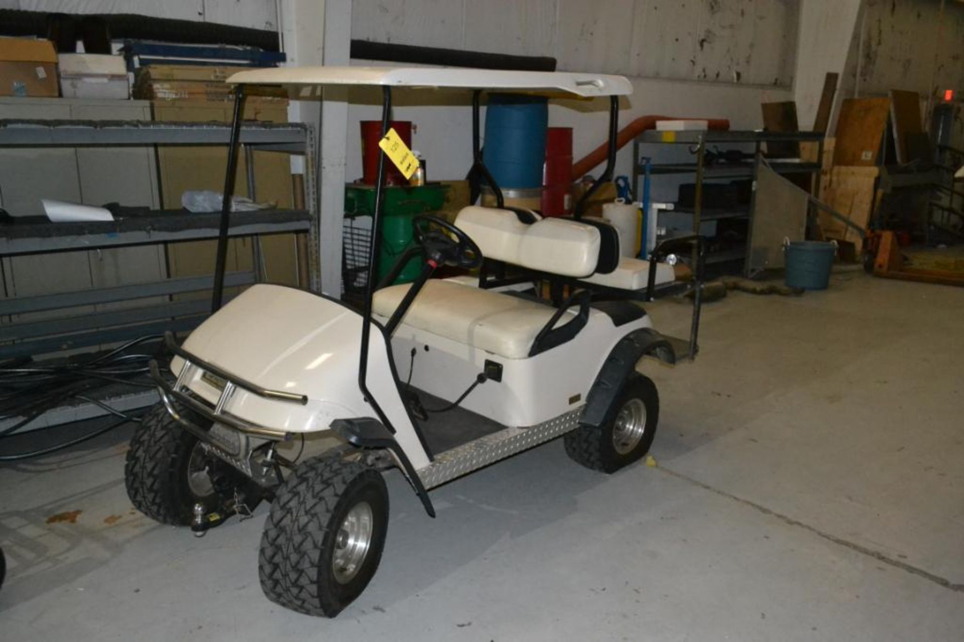 E-Z Go 36 Volt Electric 4-Seat Golf Cart with Lift Kit & Charger