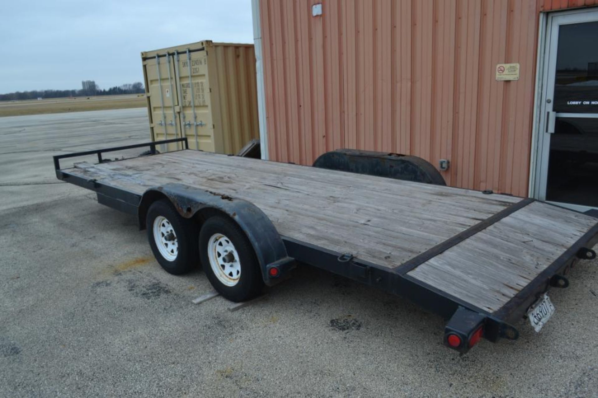 2010 Load Trailer, 7 ft. x 20 ft. Tandem-Axle Wood Deck Equipment Trailer, VIN 4ZECH2020A1077378 - Image 2 of 3