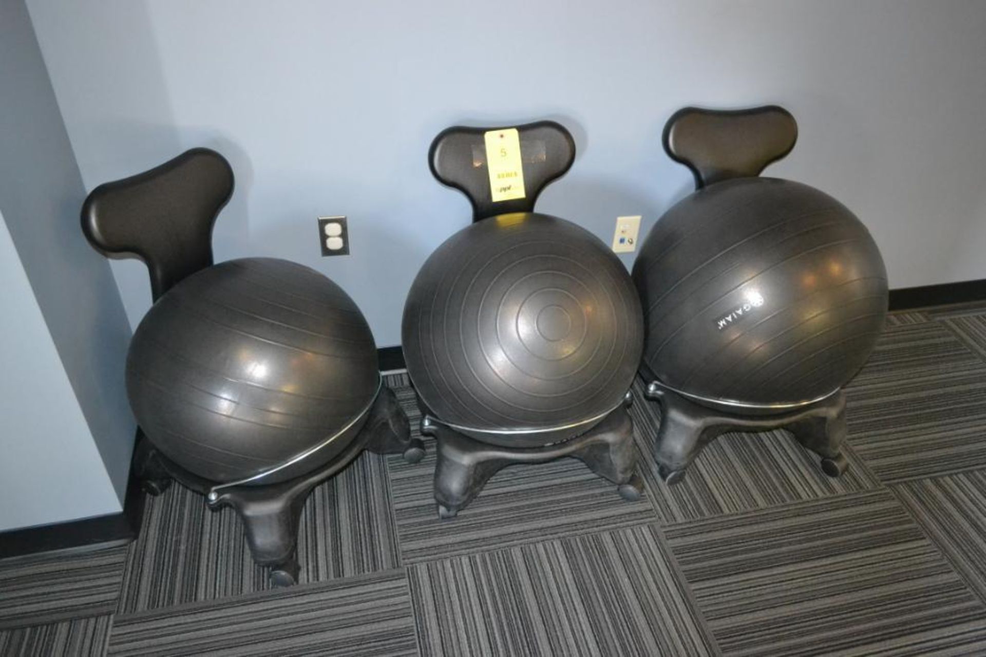 LOT: (3) Gaiam Rolling Ball Chairs