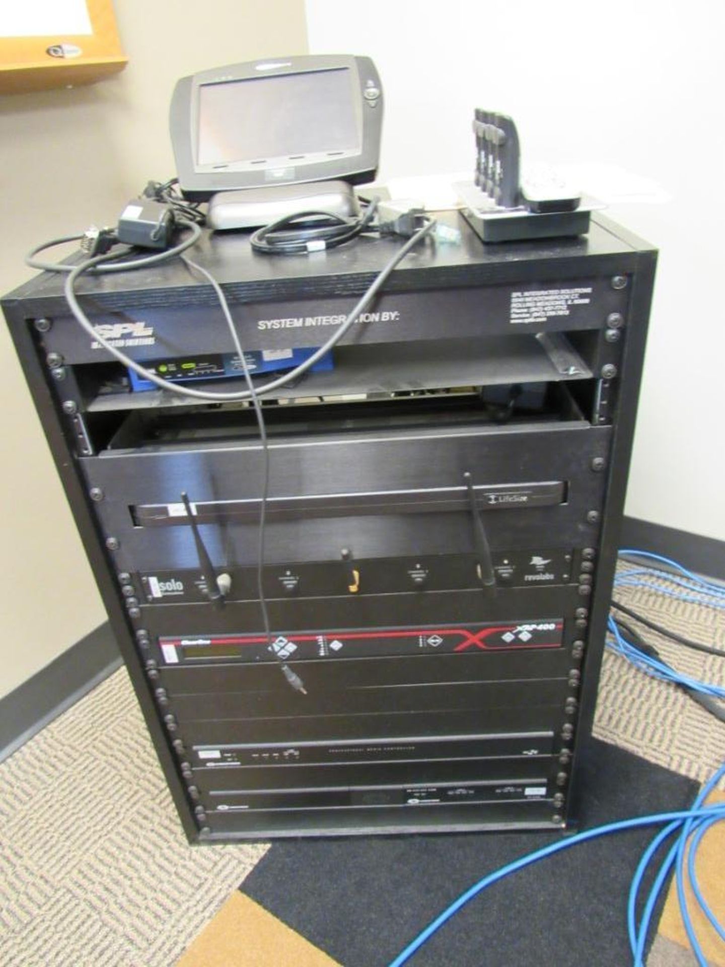 LOT: Video Conference System with Panasonic 52 in. TV, Camera, SPL Integrated Solutions Cabinet (in - Image 2 of 4