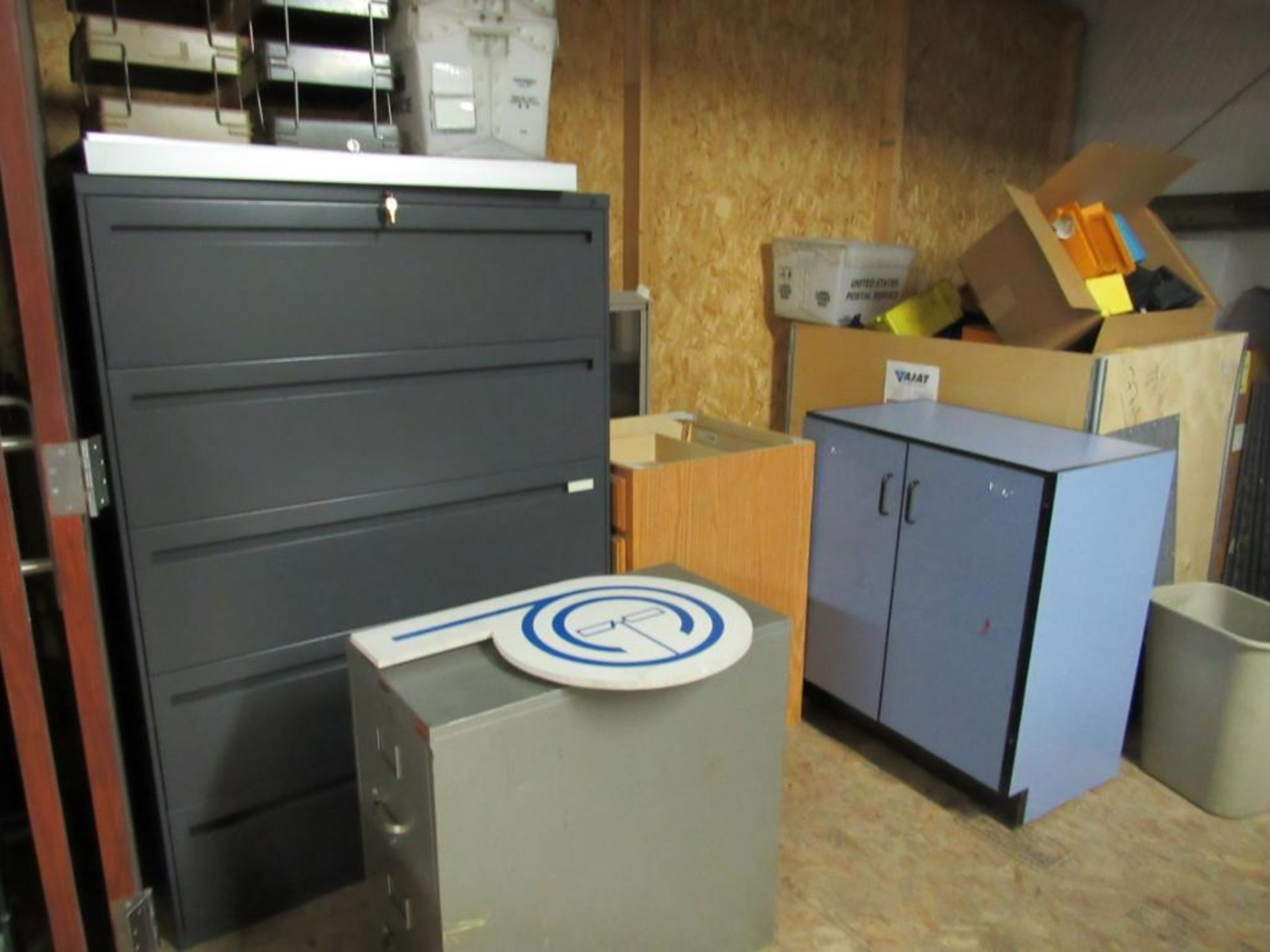 LOT: (1) Section 28 in. x 92 in. x 72 in. High Pallet Rack, (1) 4-Drawer Lateral File Cabinet, (1) 2 - Image 2 of 2