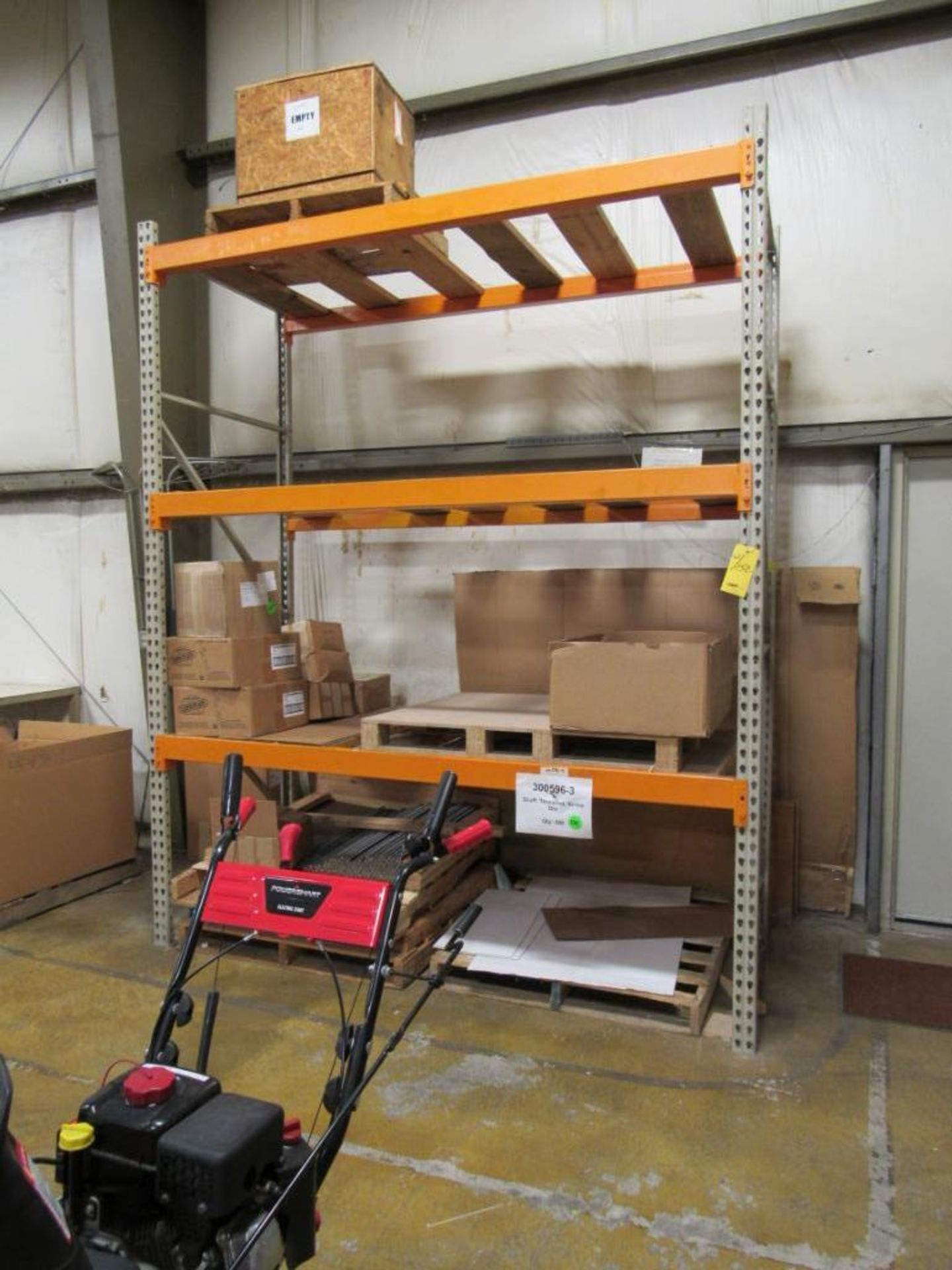 LOT: (8) Individual Sections 42 in. x 92 in. x 10 ft. Heavy Duty Pallet Rack, with Approx. (20) Extr - Image 7 of 8