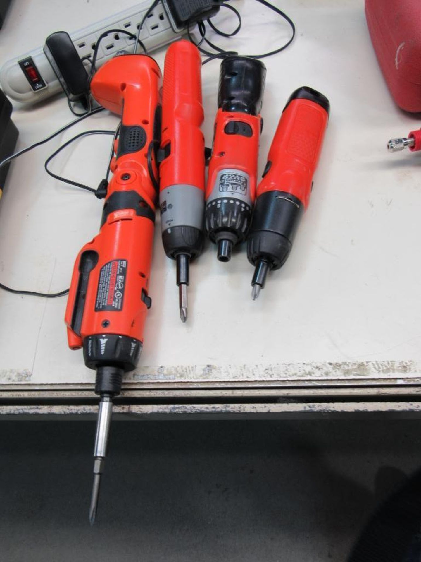 LOT: (4) Assorted Cordless Screw Drivers (Area A)