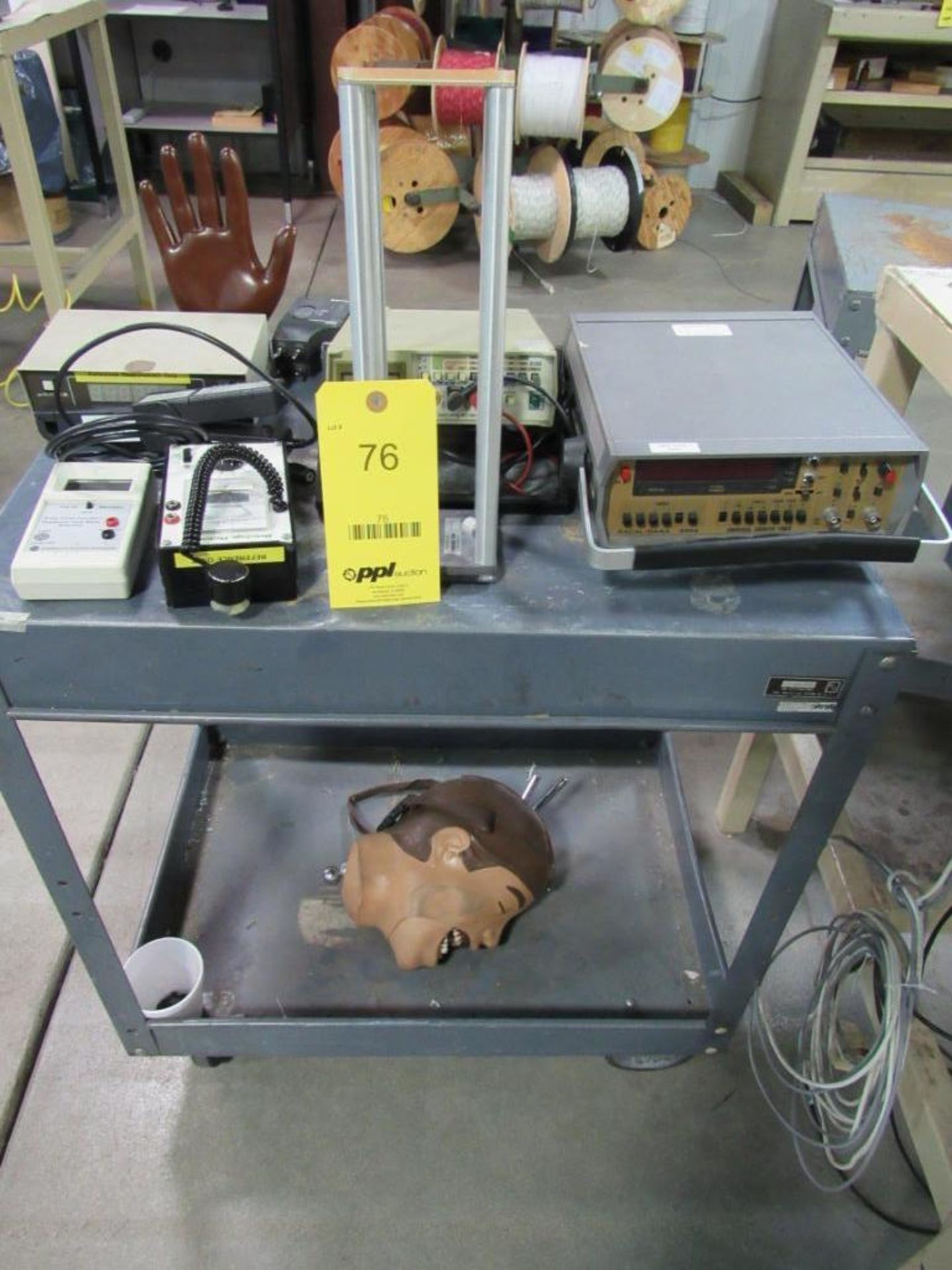 LOT: Assorted Test Equipment on 4-Wheel Cart (Area A)