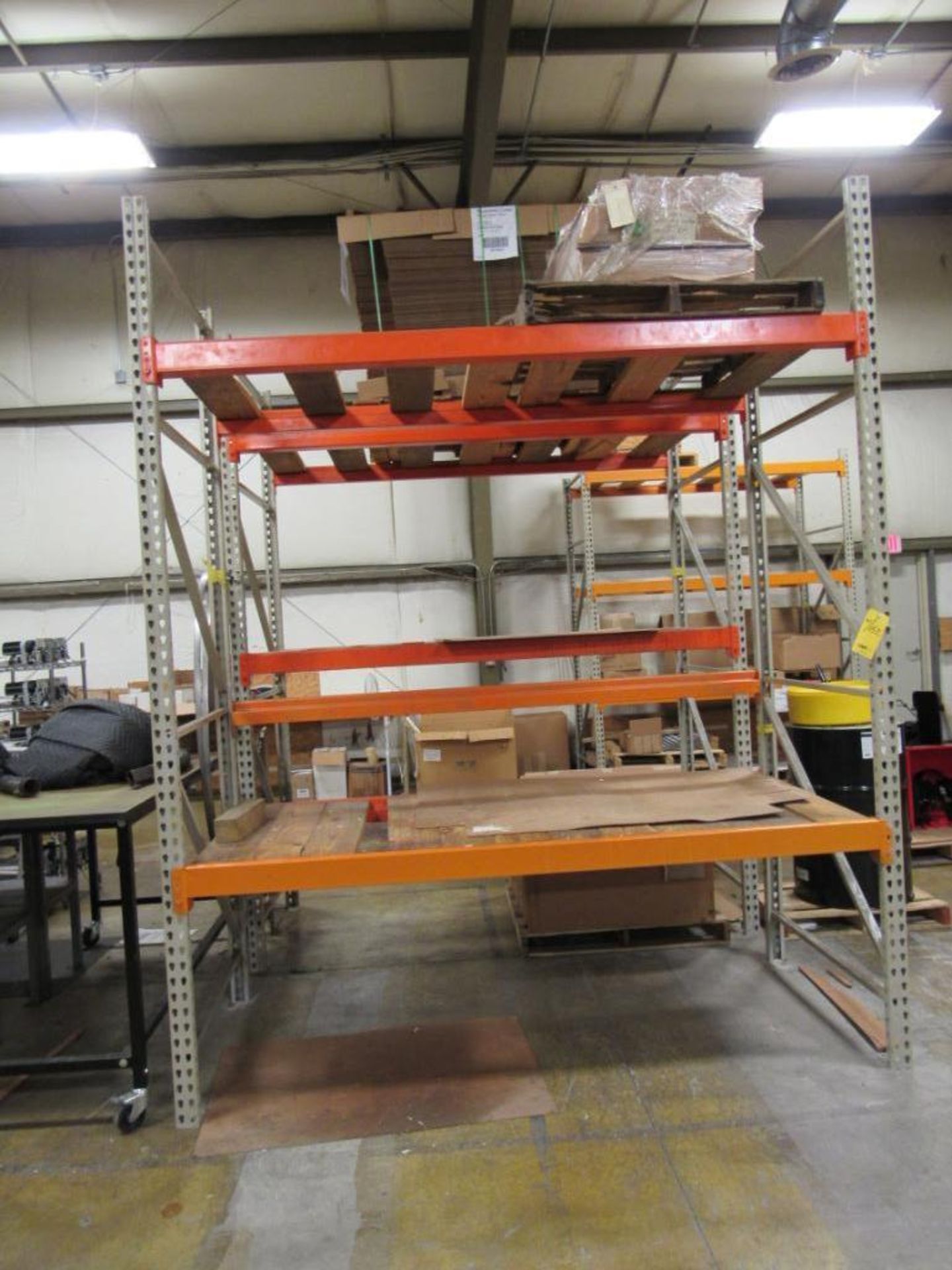 LOT: (8) Individual Sections 42 in. x 92 in. x 10 ft. Heavy Duty Pallet Rack, with Approx. (20) Extr - Image 4 of 8