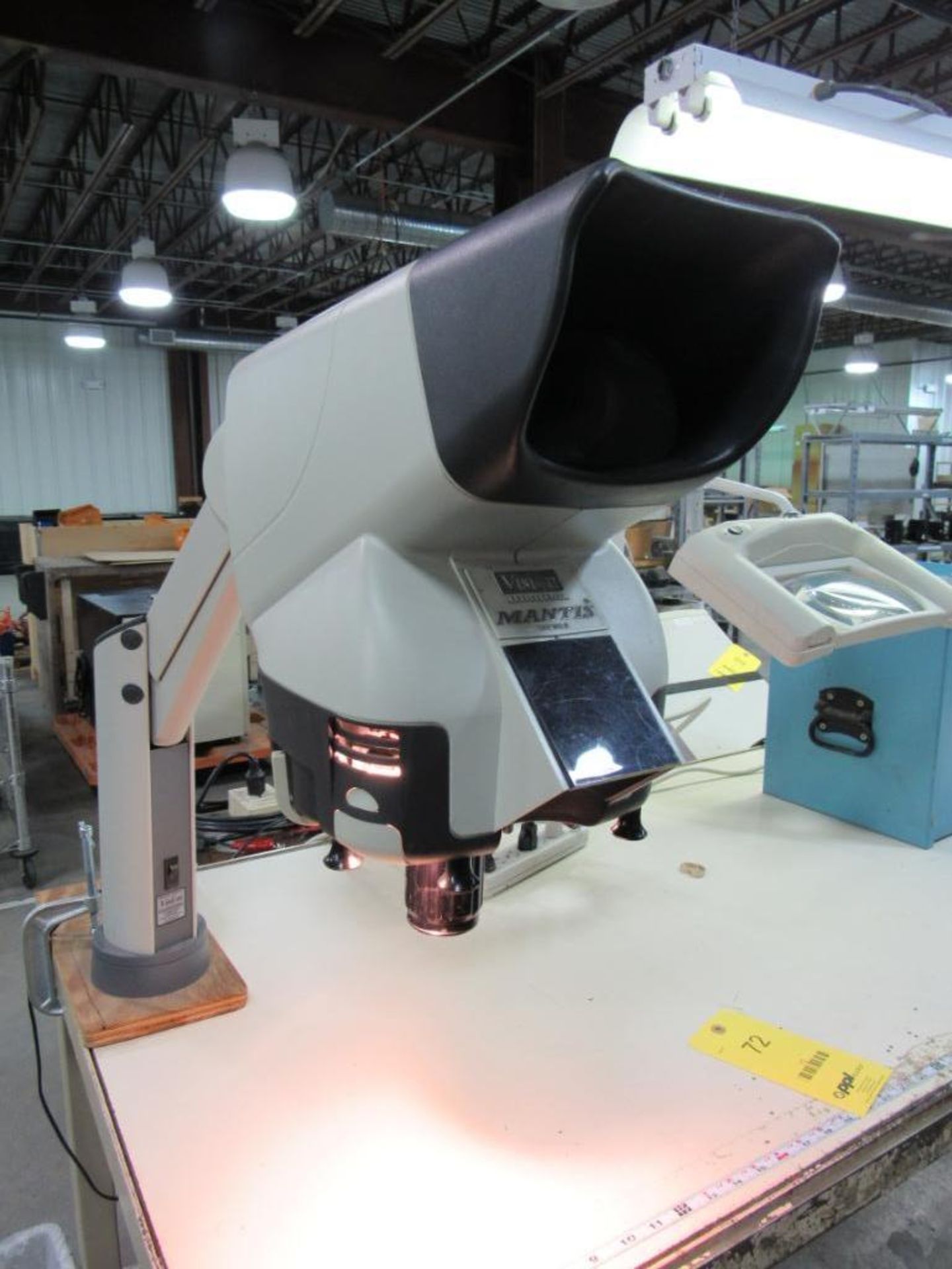 LOT: (1) Vision Engineering Mantis Inspection Microscope, (1) Waldman Magnifying Light, with 32 in.