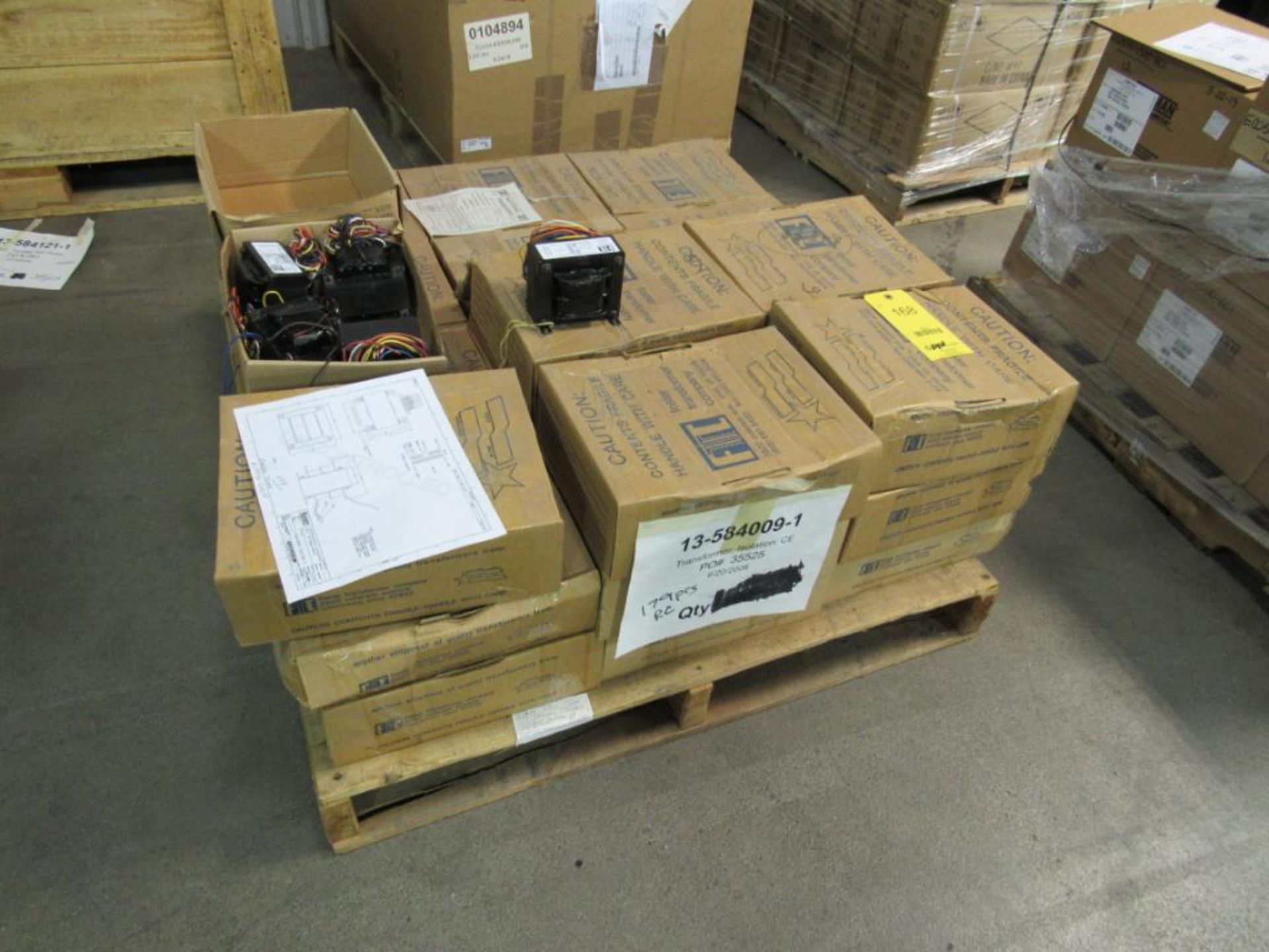 LOT: (179) New Foster Transformer #E1A394-825F Isolation Transformers on (1) Skid (Area A) - Image 2 of 2