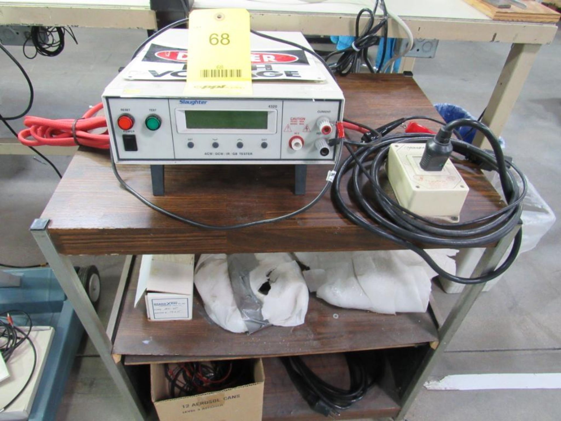 Slaughter Multi-Function Tester Model 4320 (AC/DC Hipot) on 4-Wheel Cart (Area A)