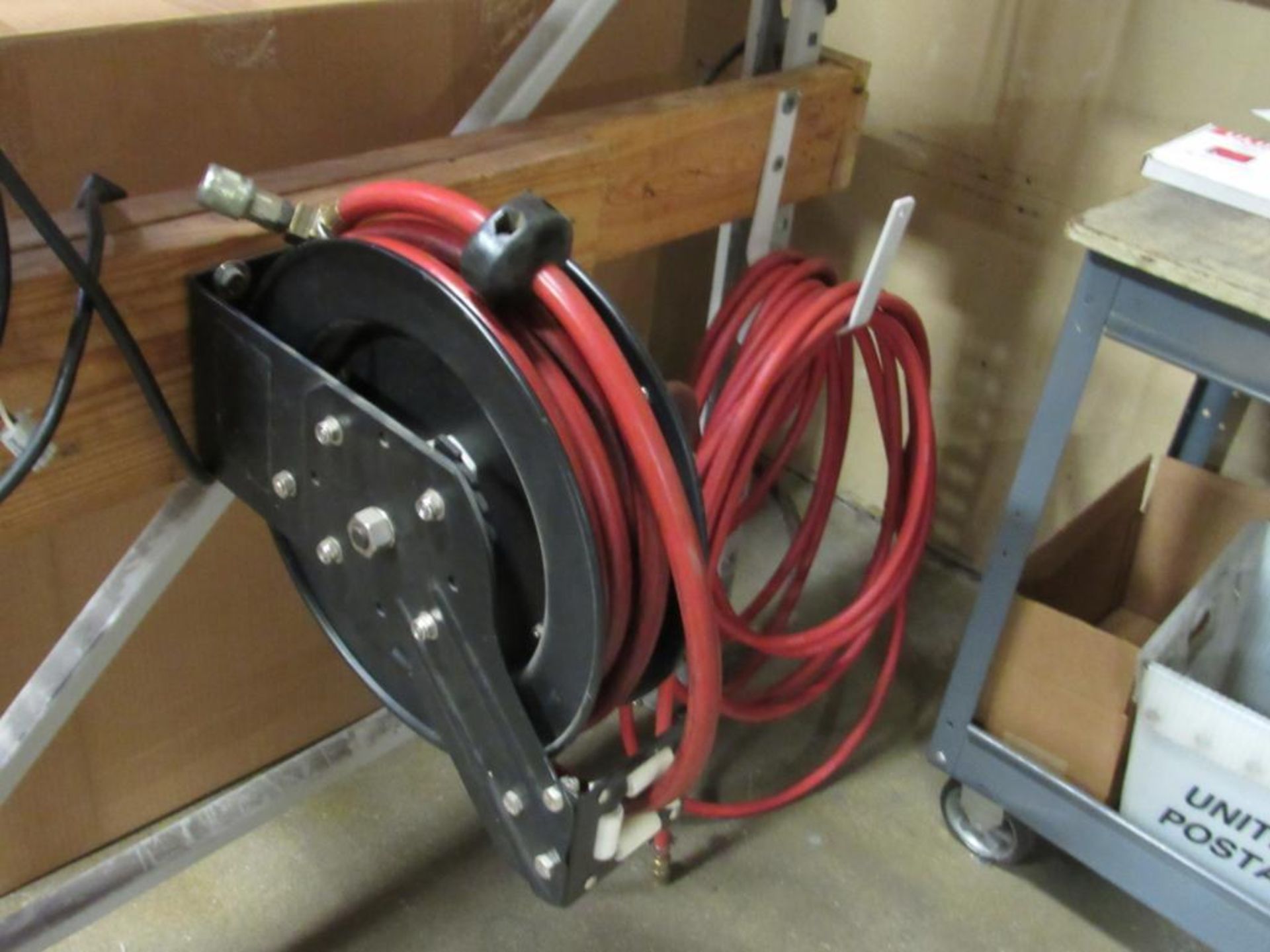 LOT: (1) CM 1/4 Ton Electric Chain Hoist, (1) Air Hose Reel (Area D) - Image 2 of 2