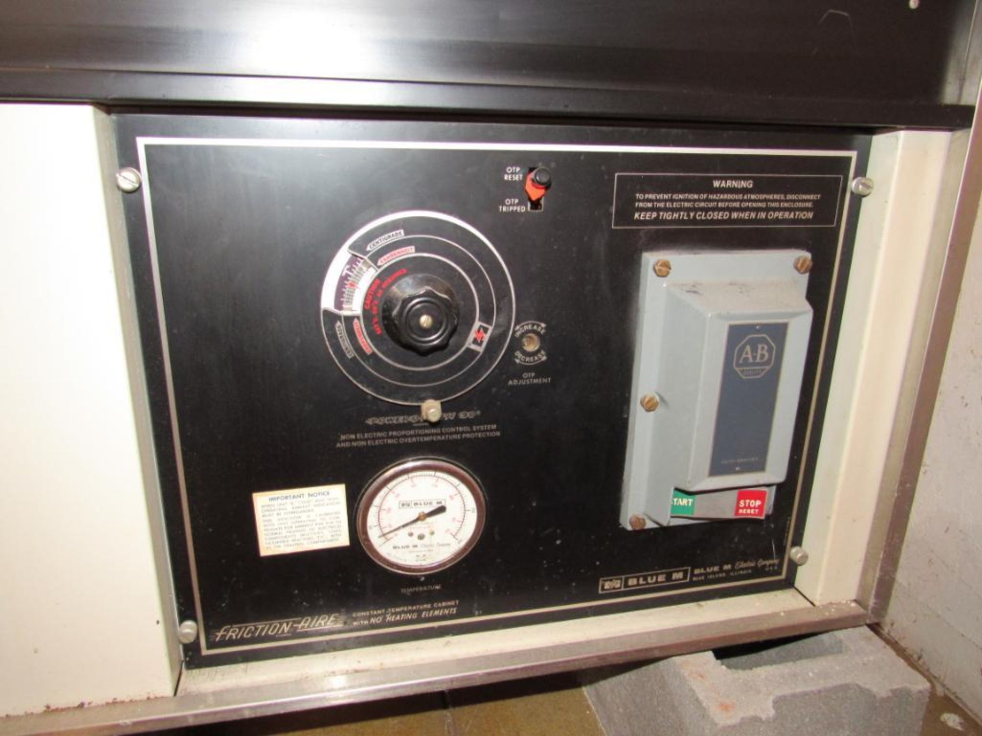 Blue M Friction Air Oven Model HS-1004-1EFG, S/N H4-218 (Area H) - Image 2 of 3