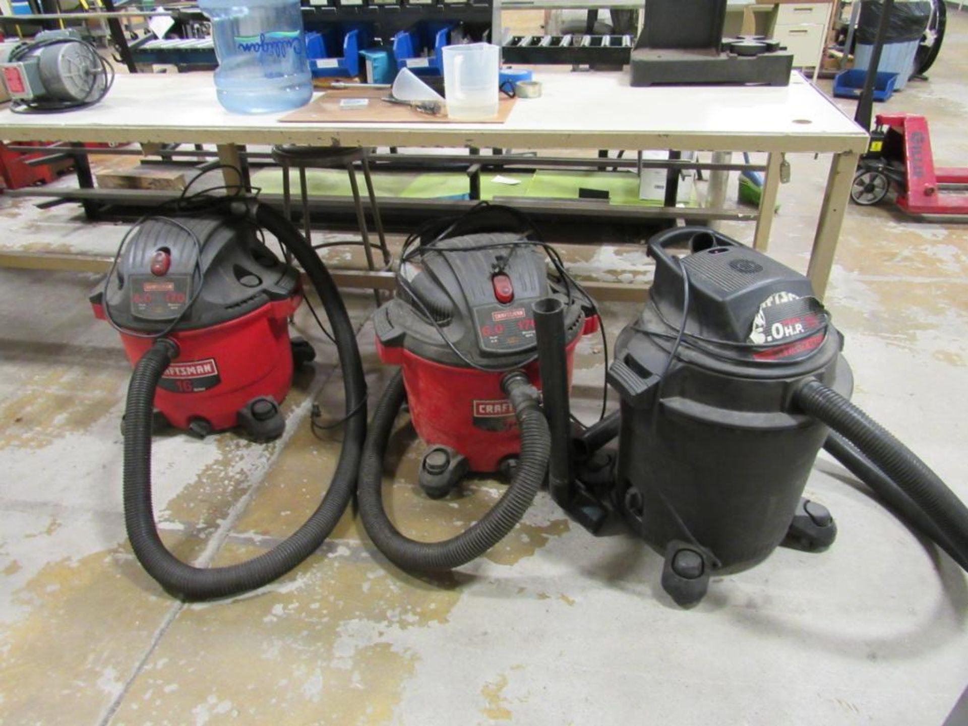 LOT: (3) Assorted Shop Vacs (Area C)