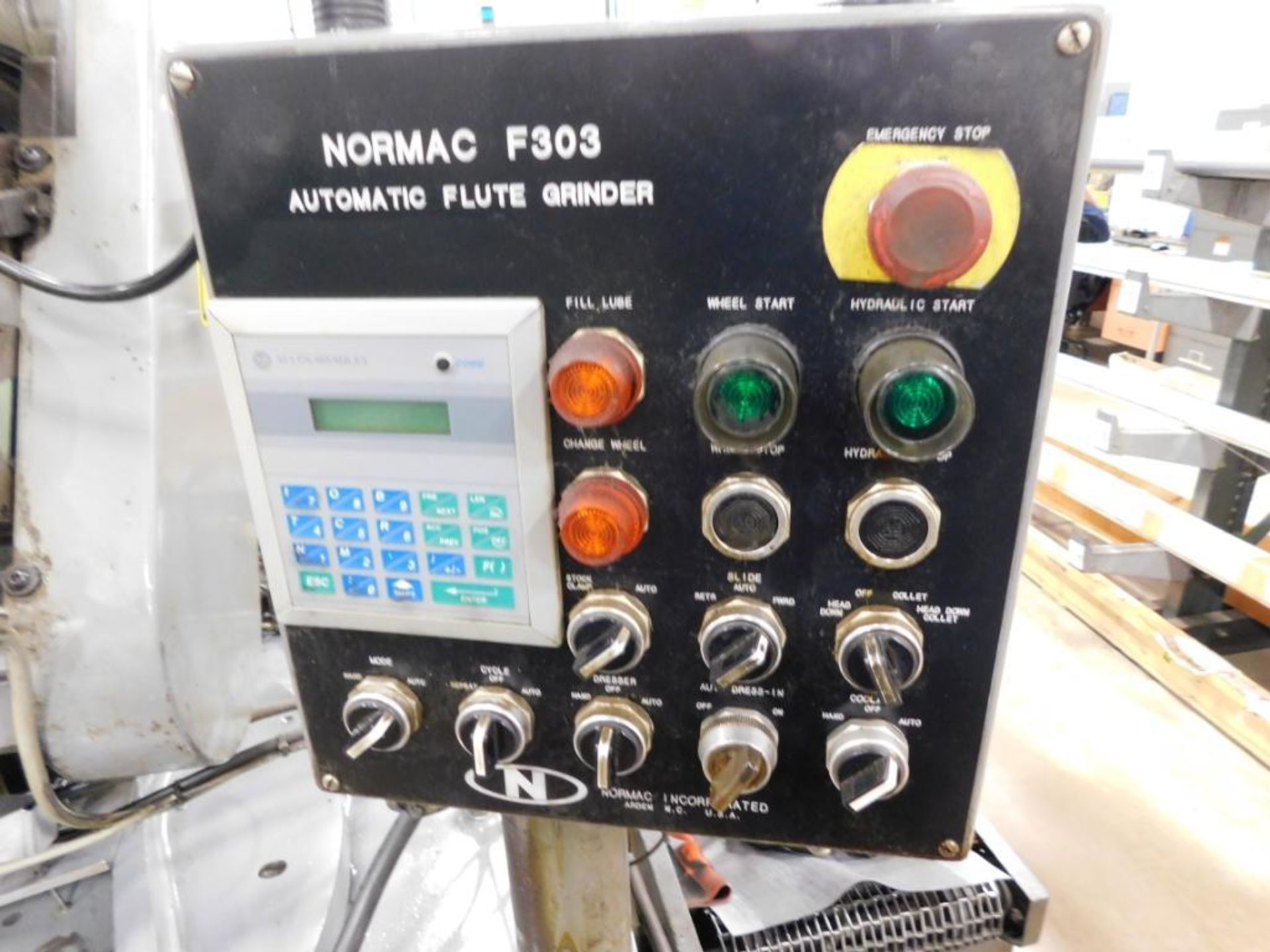 Normac Automatic Flute Grinder Model F303, S/N 013, Deep Bed Filter (#313) - Image 4 of 5