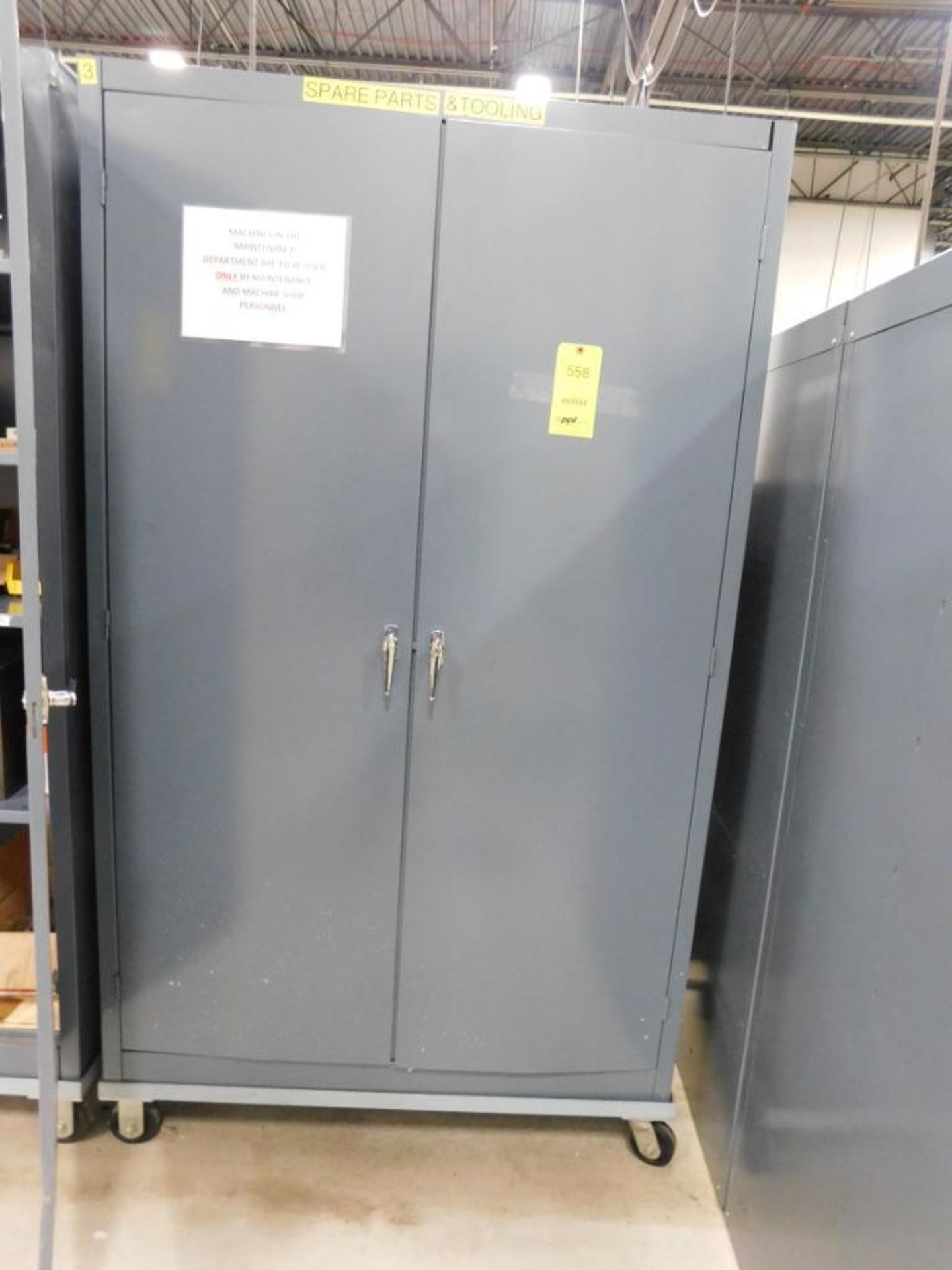 LOT: Rolling Steel Cabinet with Contents of Machine Parts, O-Rings, Springs, etc.