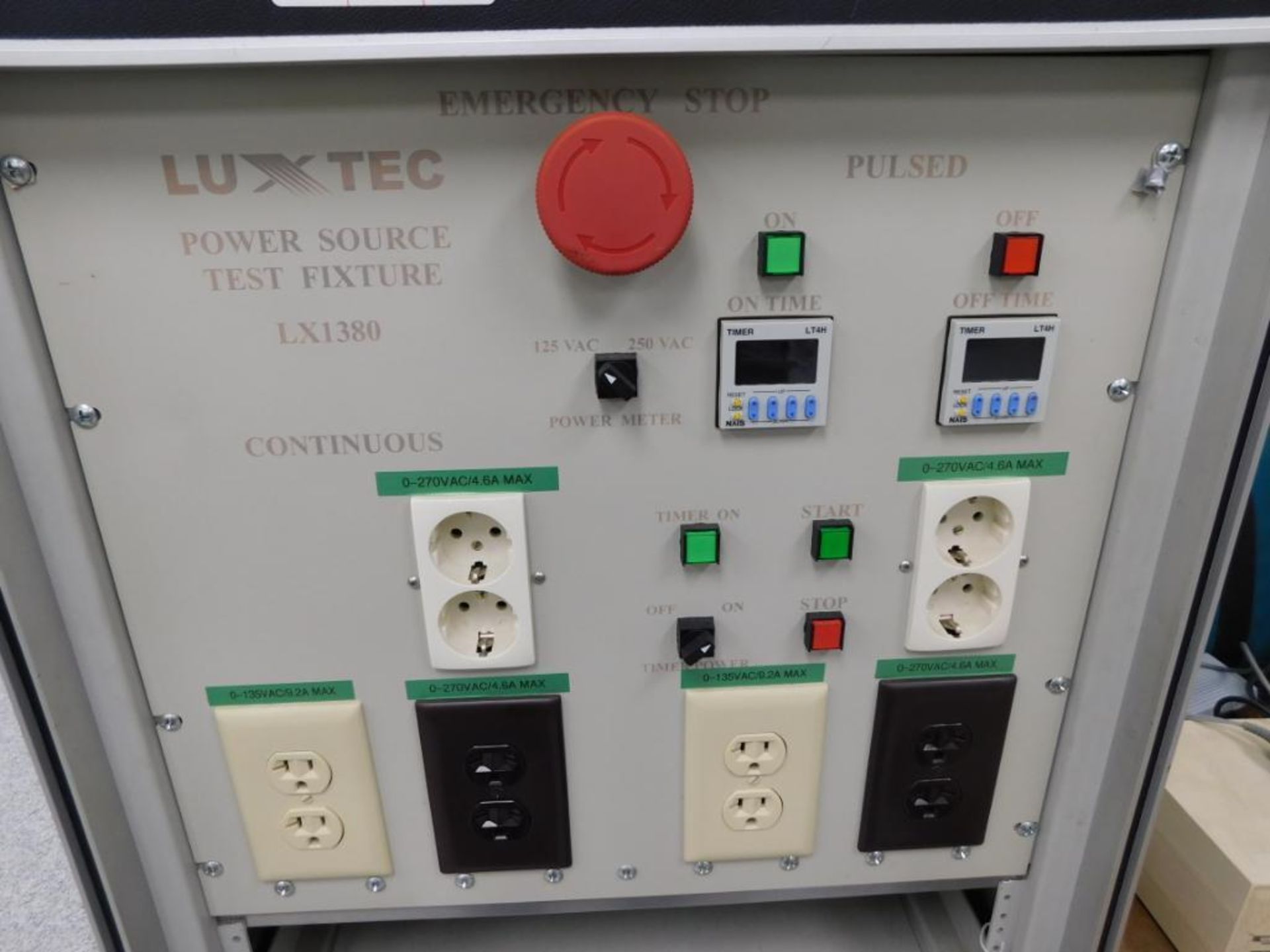 Luxtec Power Source Test Fixture Model LX1380, with California Instruments 1251RP Voltage & - Image 2 of 3