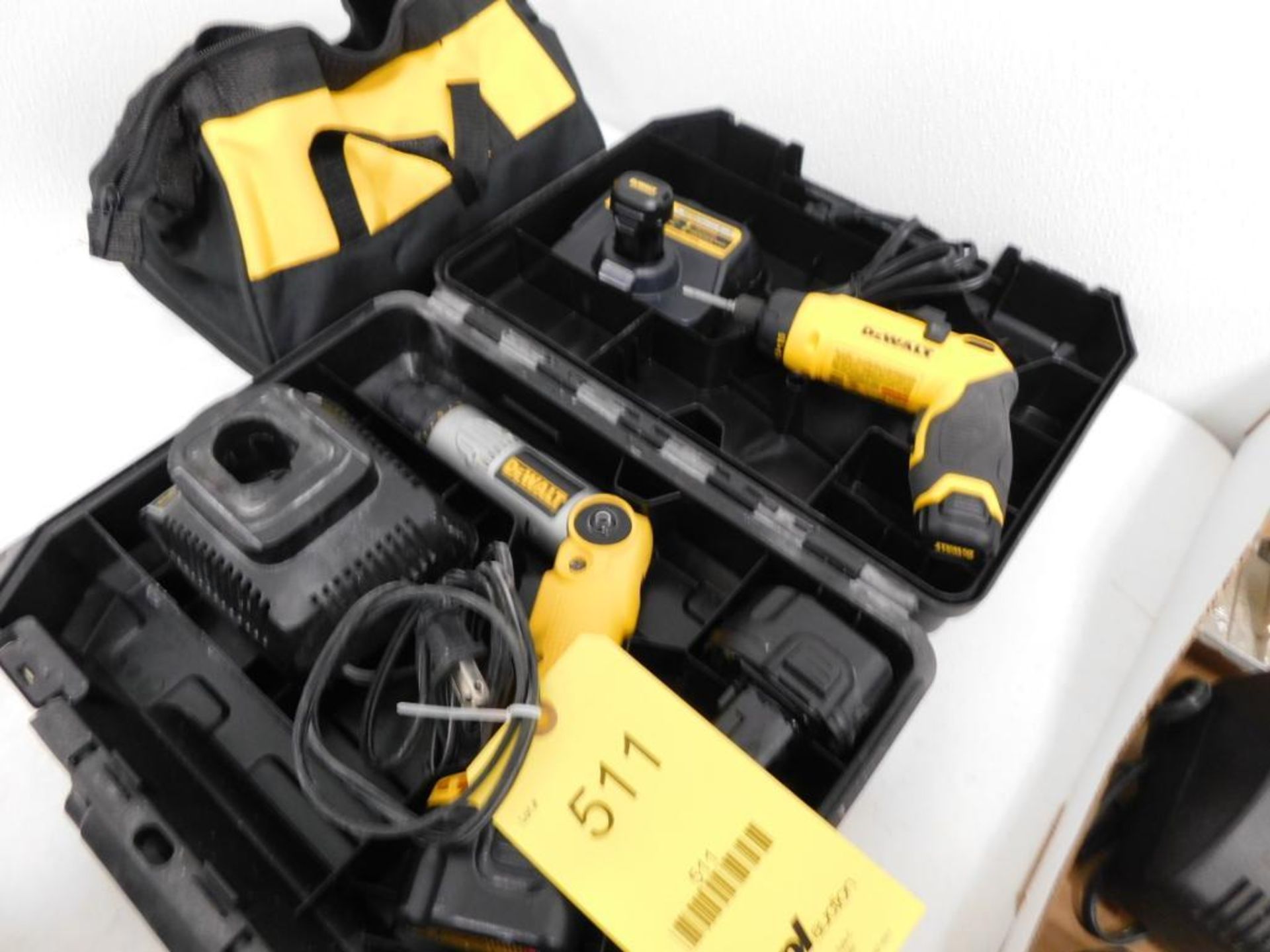 LOT: (2) Dewalt Drills, with Batteries & Chargers