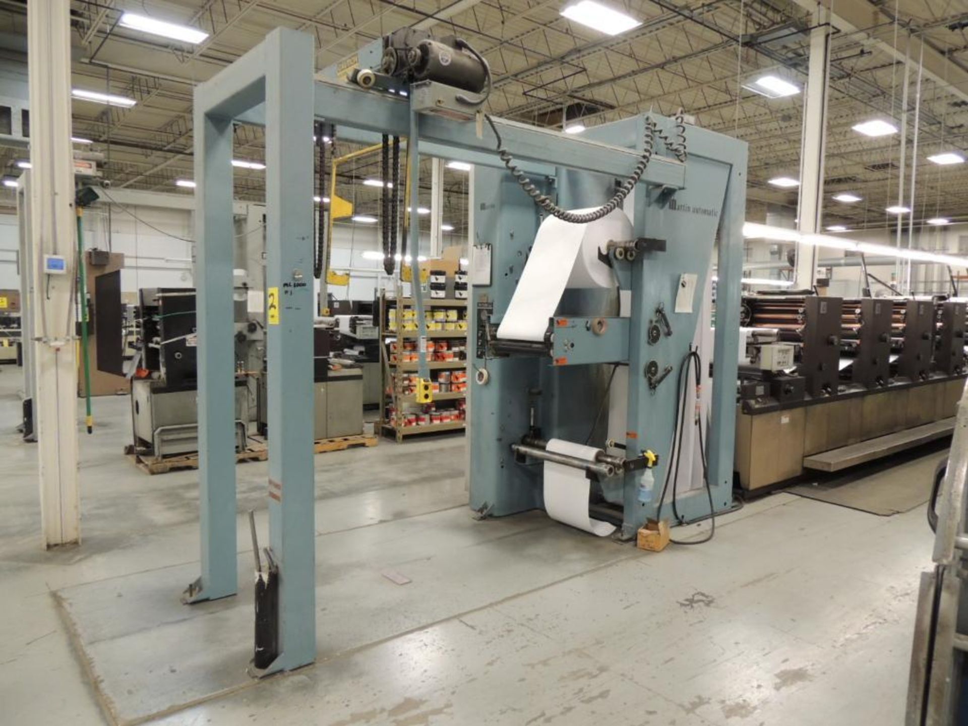 LOT: Didde ML 1000 Printing Offset Press, 8-Color, 20 in. Web Width x 22 in. Cutoff, Kodak Versamark - Image 3 of 44