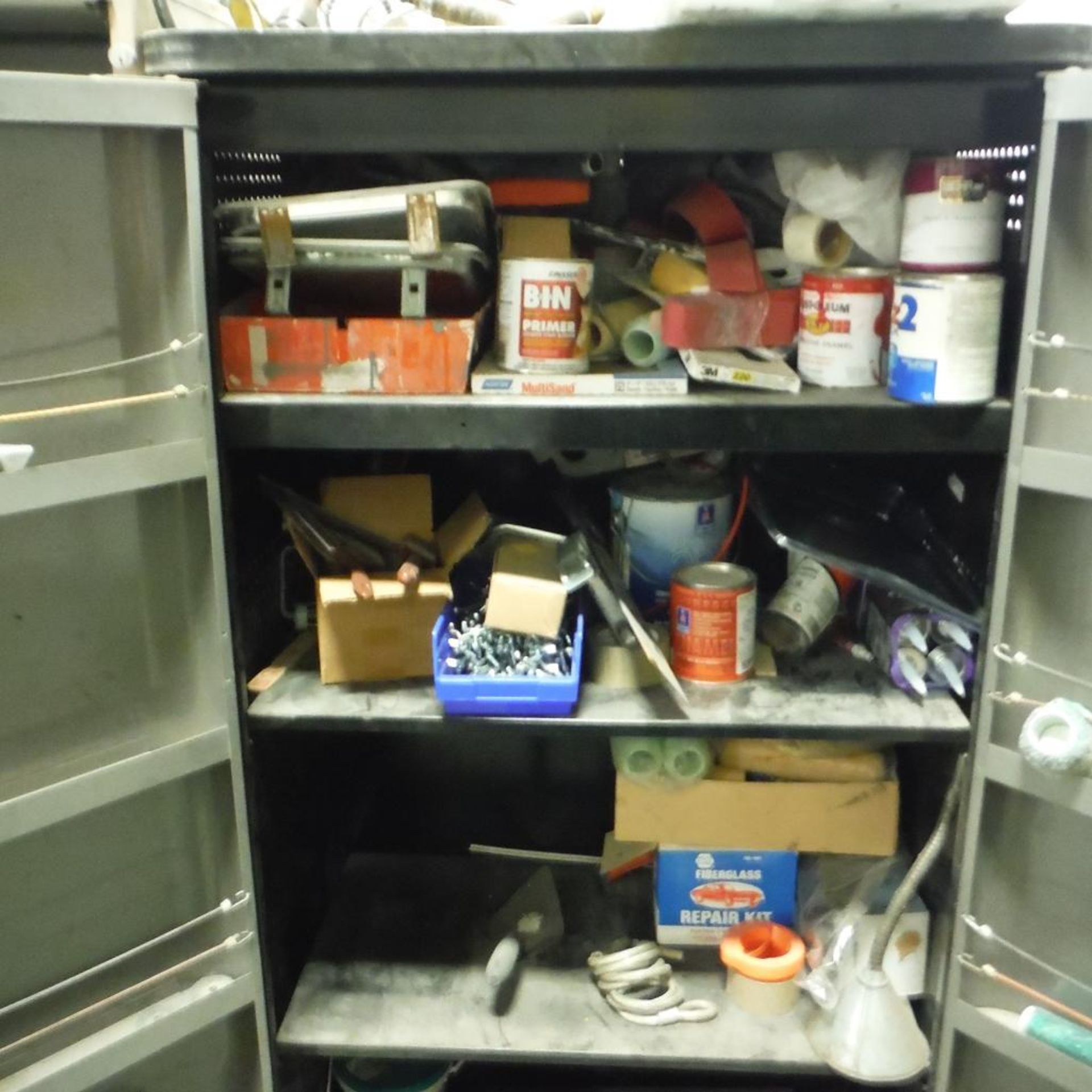 LOT: Craftsman Cabinet w/ Misc. Supplys - Image 2 of 2